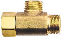 Plumb Pak PP2038LF Tee Adapter, 3/8 in, Female x Tube, Brass, Rough Brass
