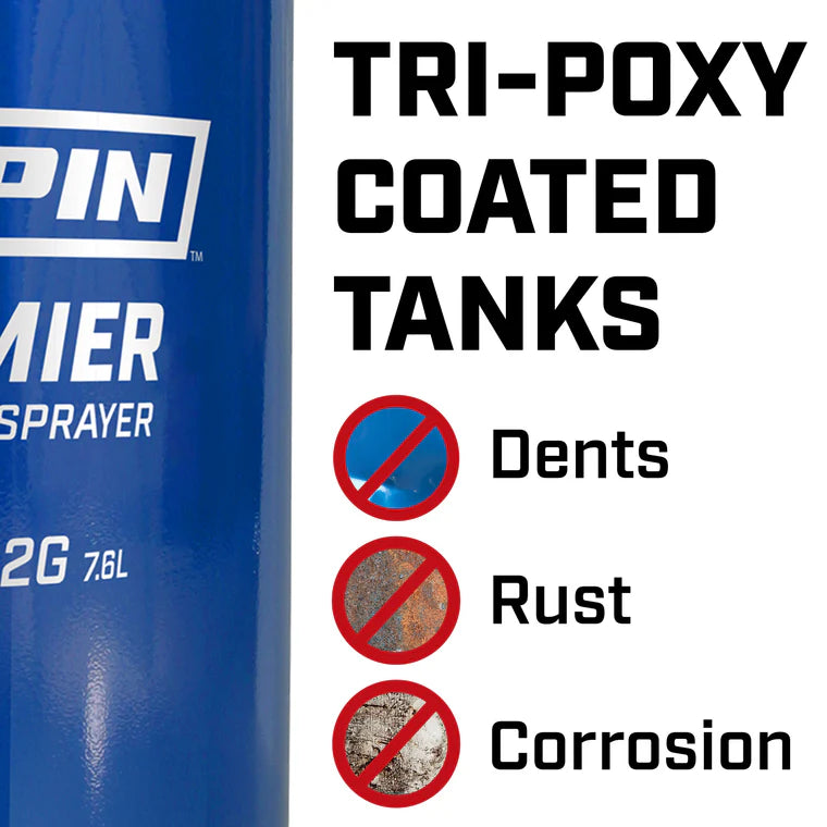 Chapin 1280: 2-gallon Premier Pro Tri-Poxy Steel Tank Sprayer for Lawn, Home and Garden