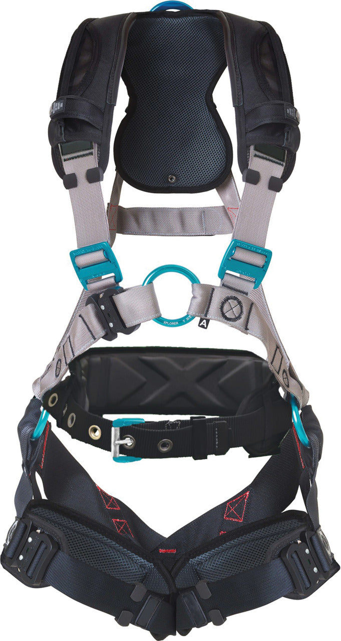Guardian Fall Protection Xplorer 47032 XL - 2XL QC Chest QC Leg Buckle Configuration Harness with Waistpad