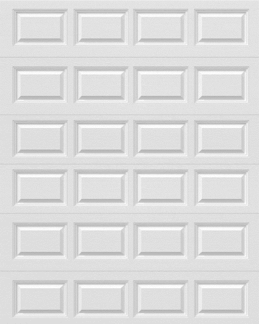 CHI 8' x 10' 2251 Insulated, Regular Headroom, Short Raised, White -- Door #176