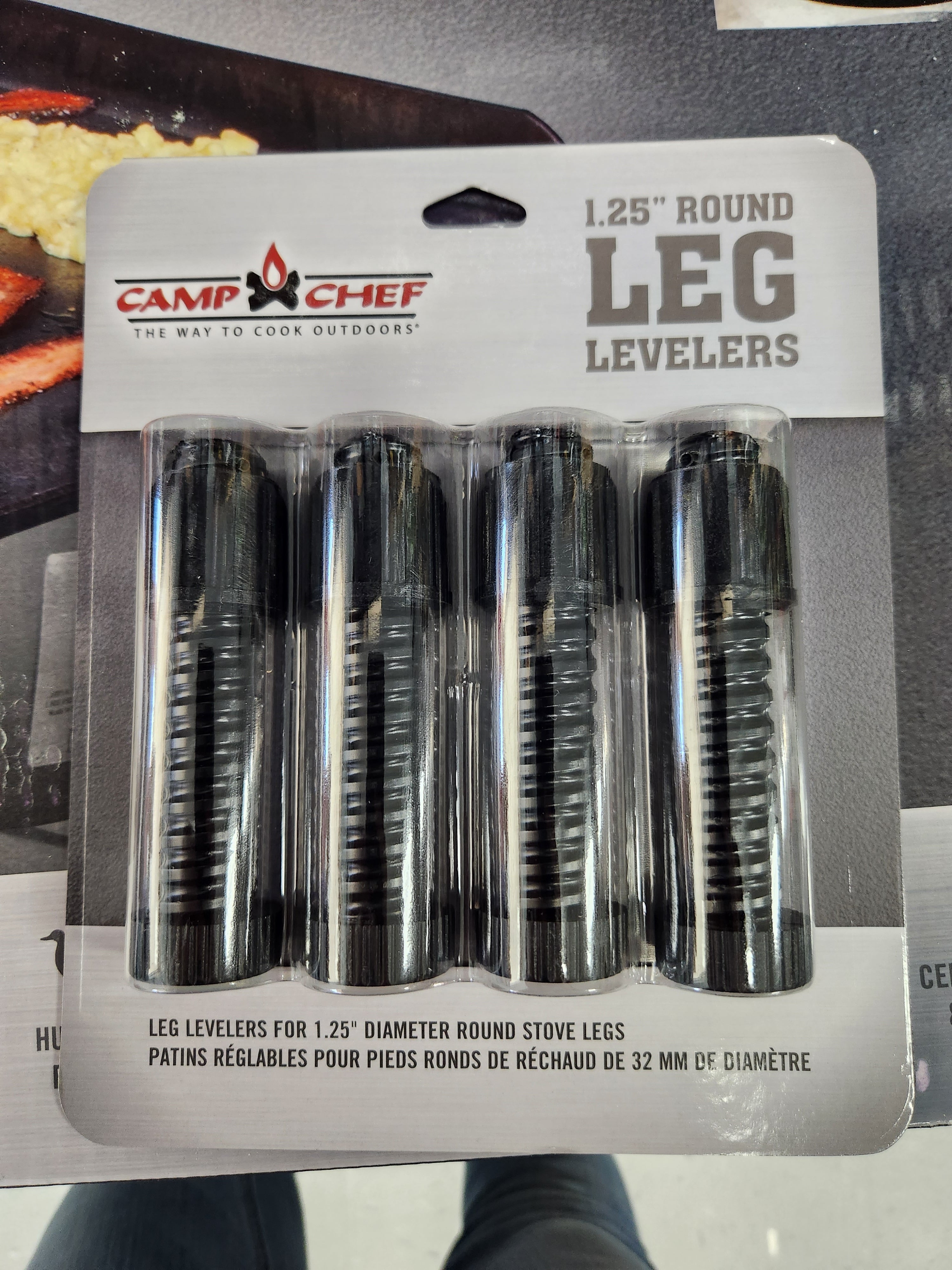 Camp Chef 1.25" Round Leg Levelers (4pack)