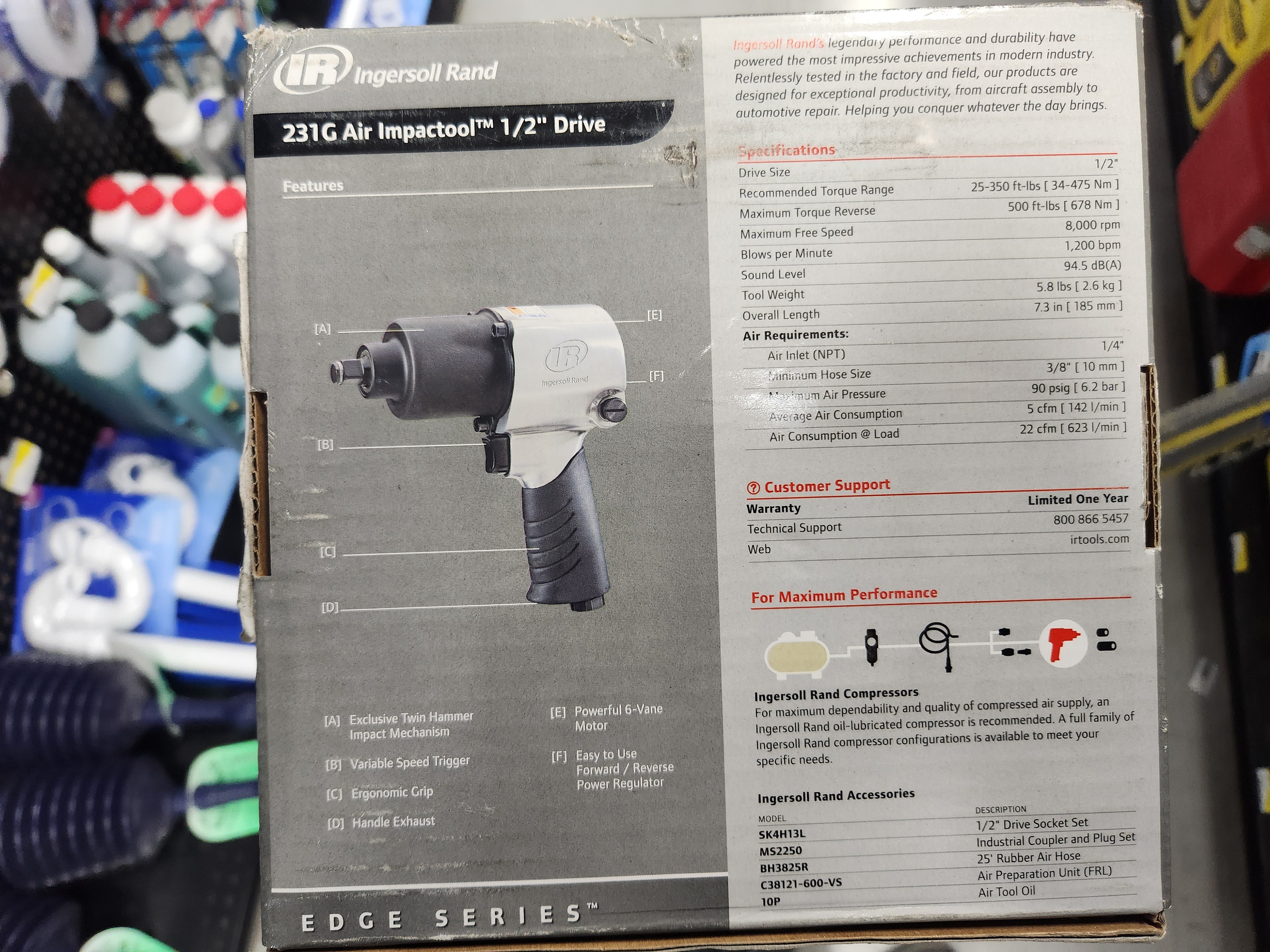 Ingersoll Rand 231G Edge Series 1/2-Inch Air Impactool