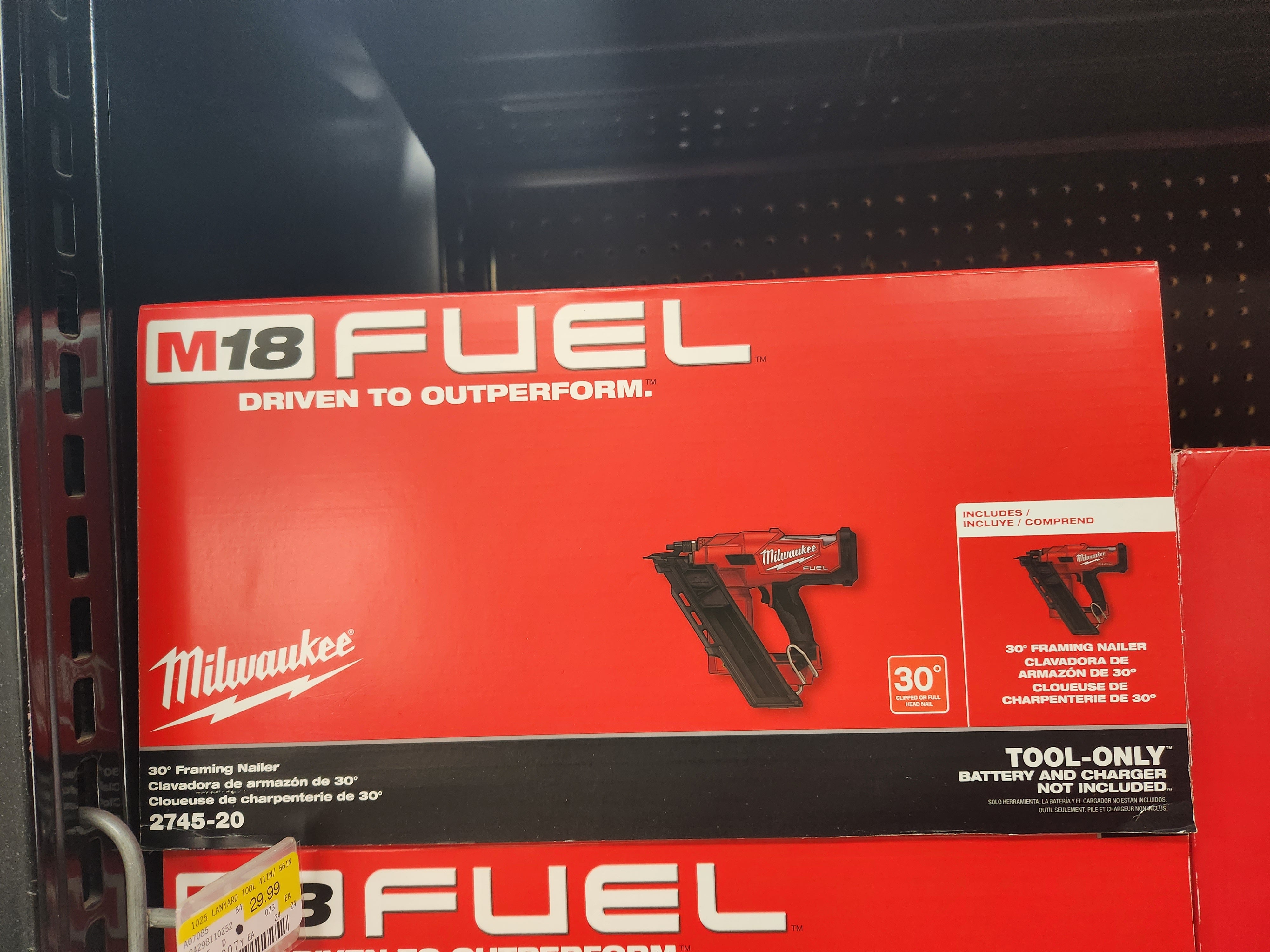 Milwaukee M18 FUEL™ 30 Degree Framing Nailer 2745-20