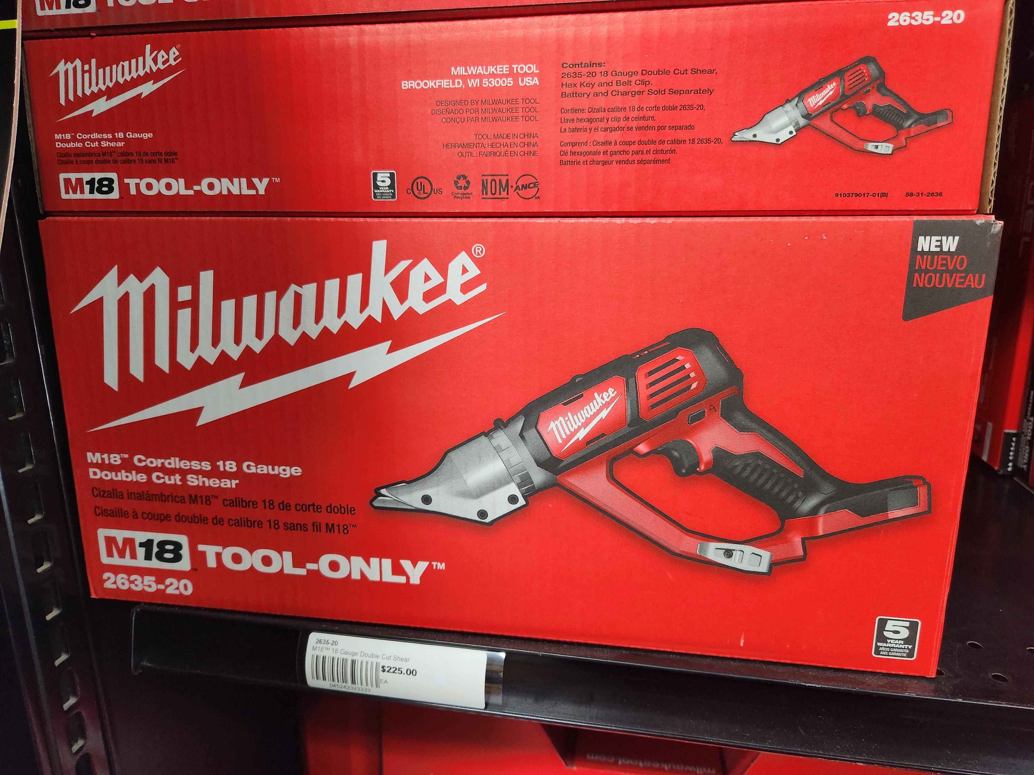 Milwaukee M18™ 18 Gauge Double Cut Shear (Tool Only) 2635-20