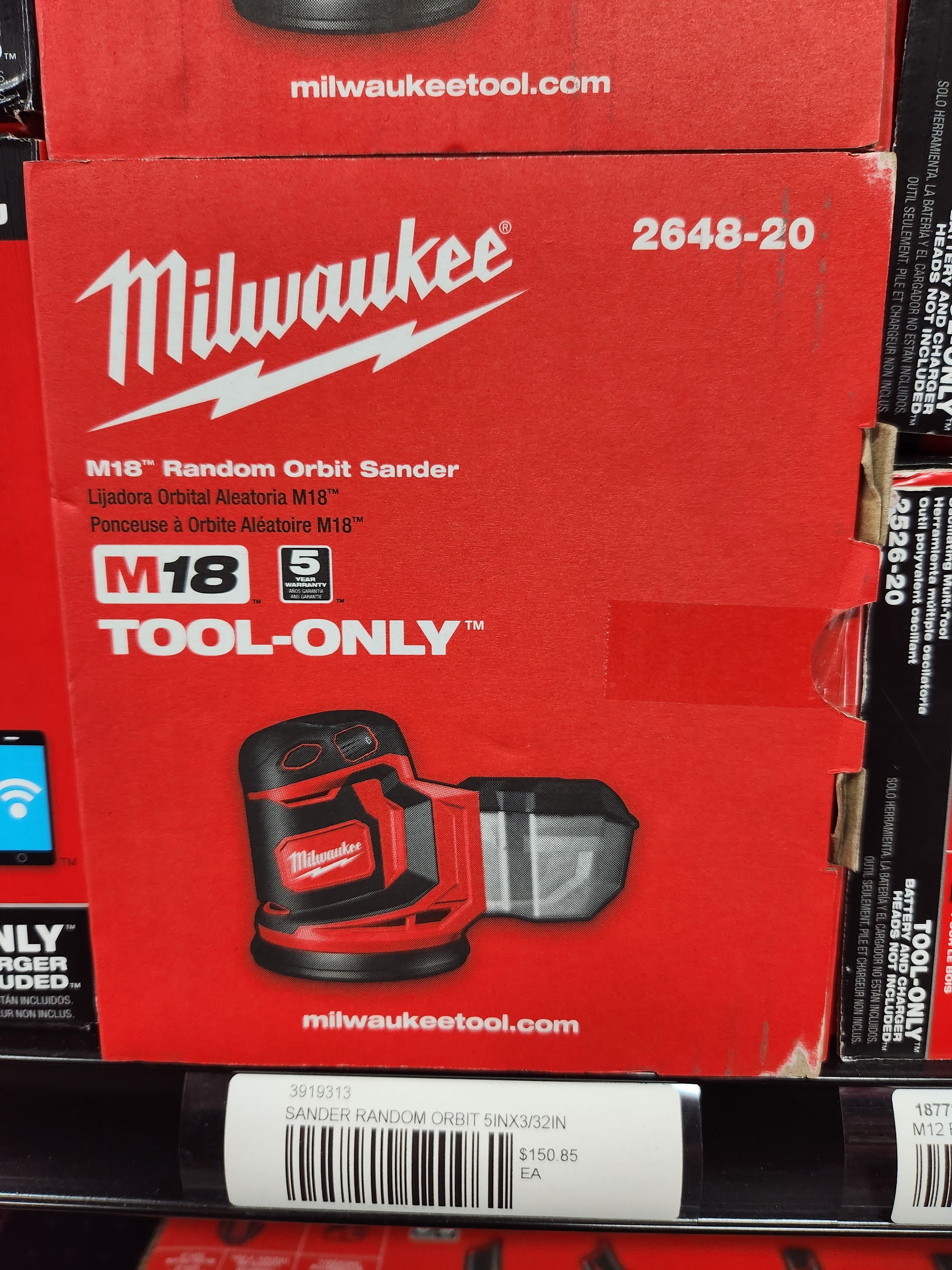 Milwaukee M18™ Random Orbit Sander 2648-20
