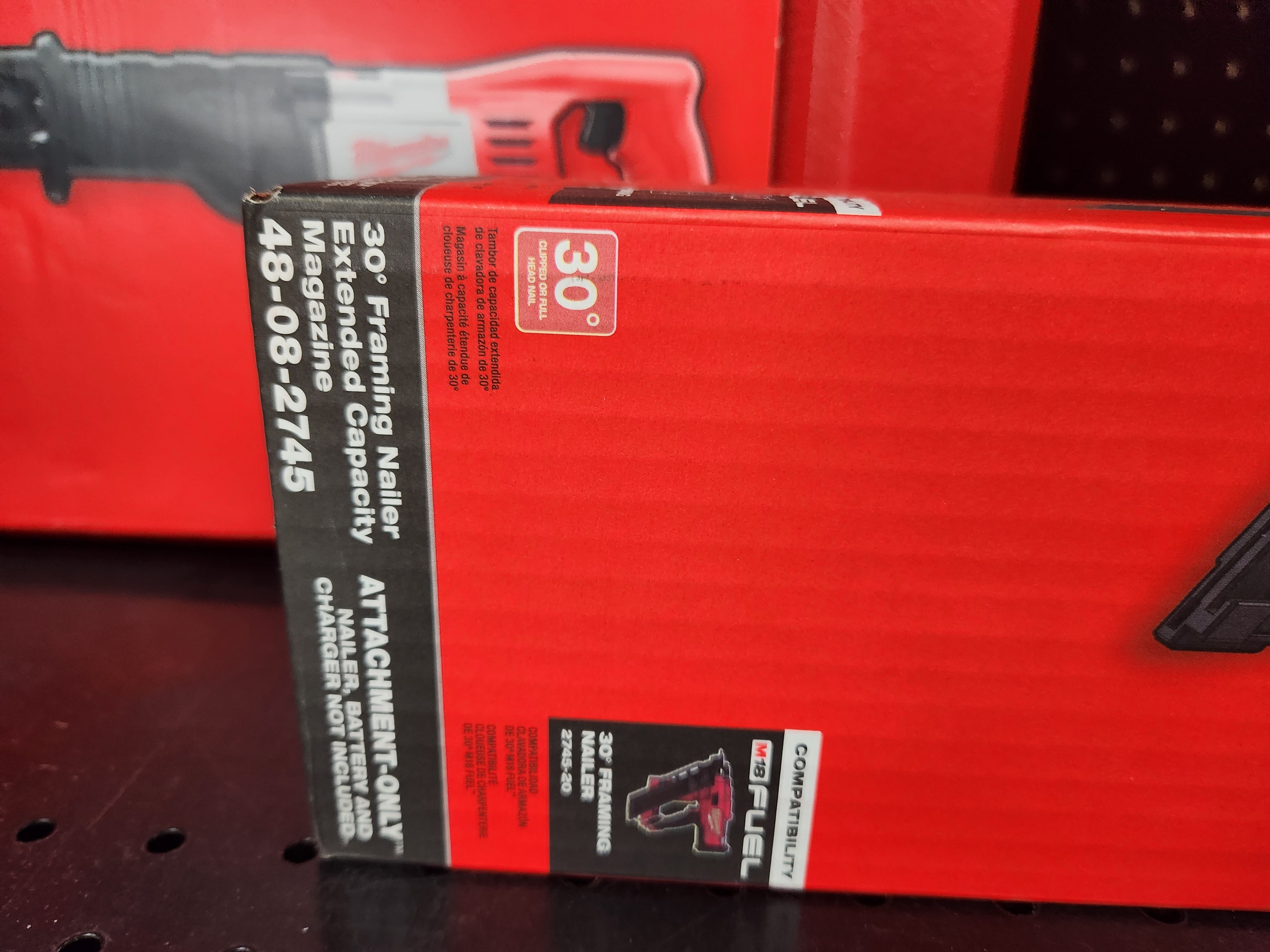 Milwaukee M18 FUEL™ 30 Degree Framing Nailer Extended Capacity Magazine 48-08-2745
