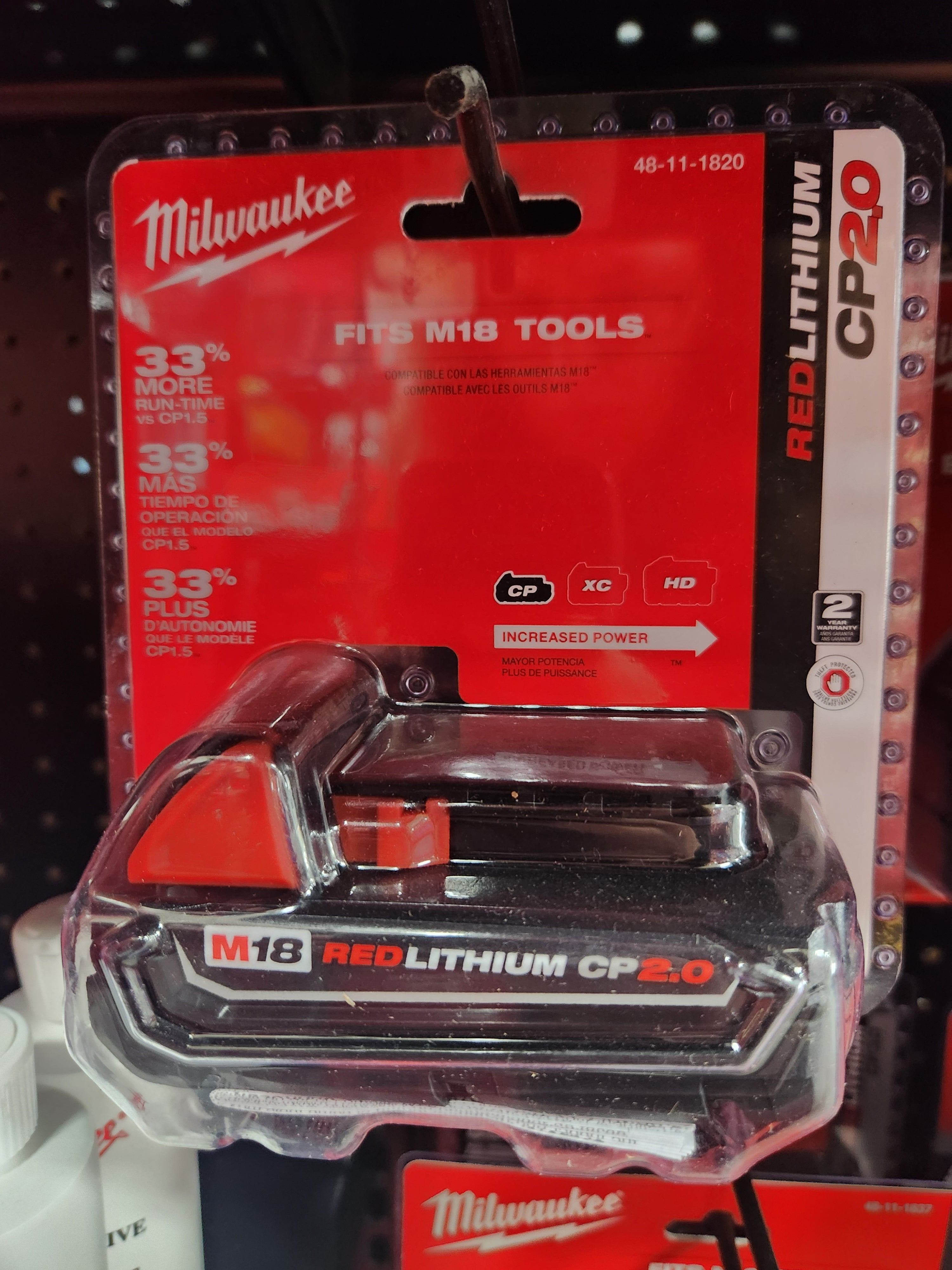 Milwaukee M18™ REDLITHIUM™ CP2.0 Battery 48-11-1820