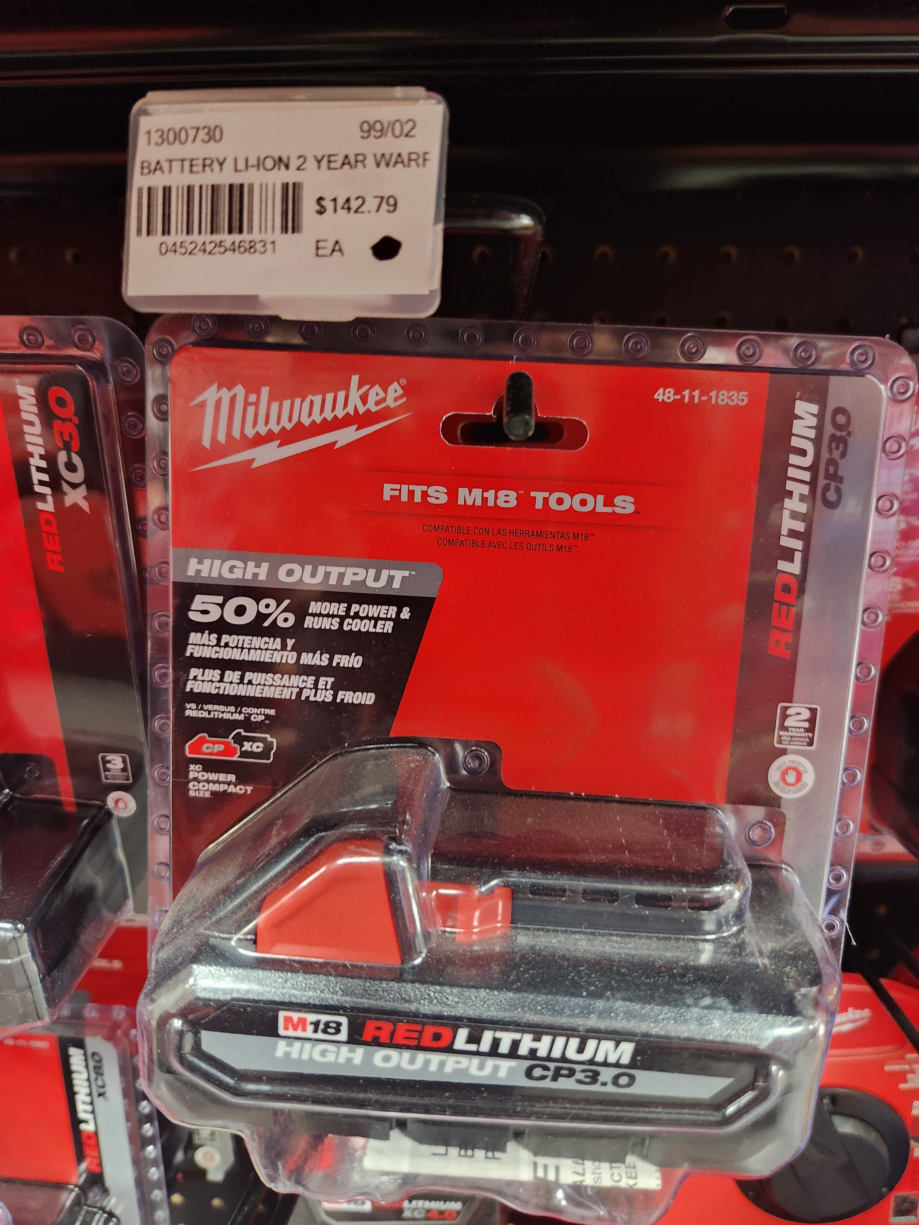 Milwaukee M18™ REDLITHIUM™ HIGH OUTPUT™ CP3.0 Battery 48-11-1835