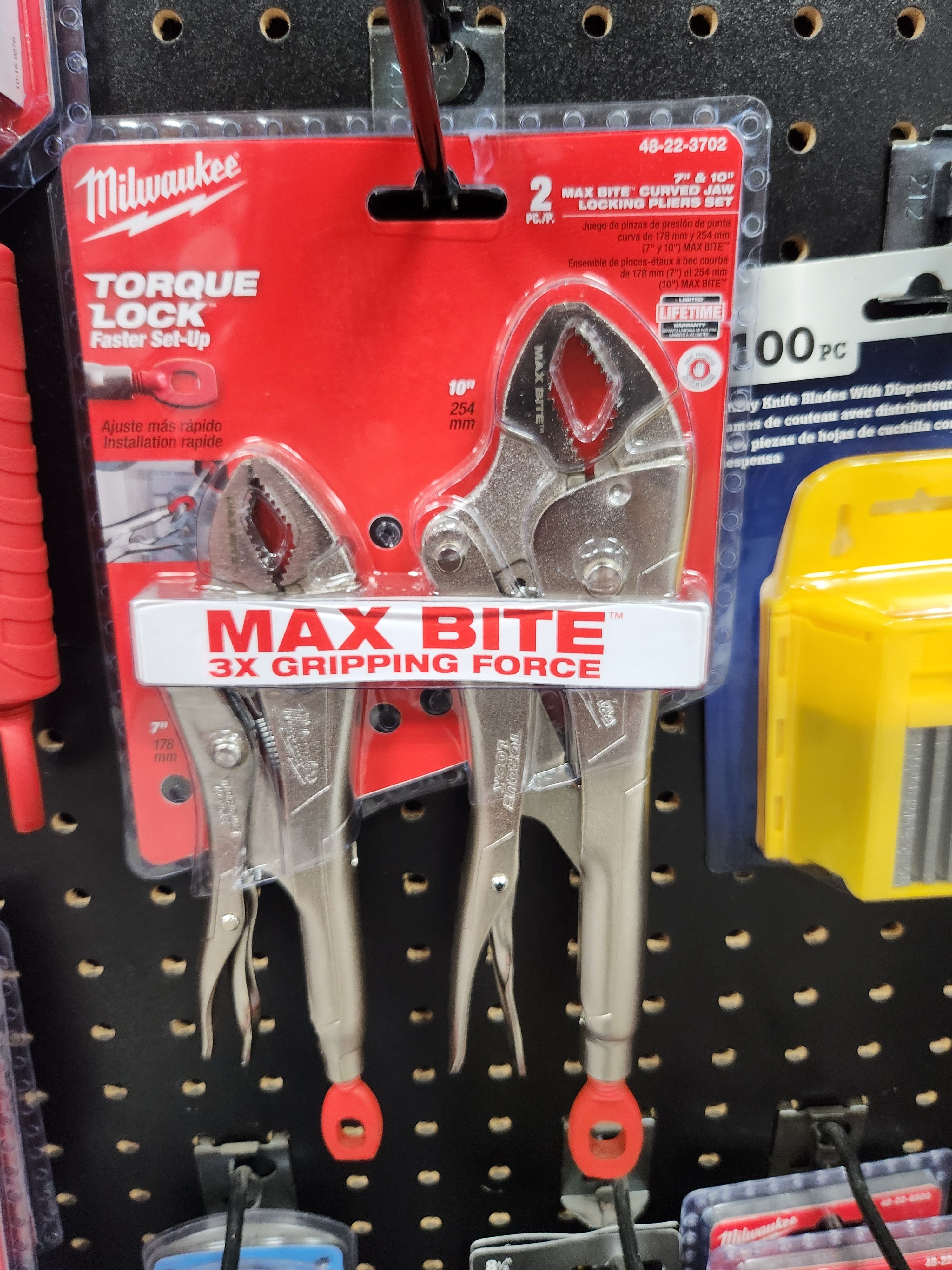 Milwaukee 2 Pc. 7" & 10" TORQUE LOCK™ MAXBITE™ LOCKING PLIERS SET 48-22-3702