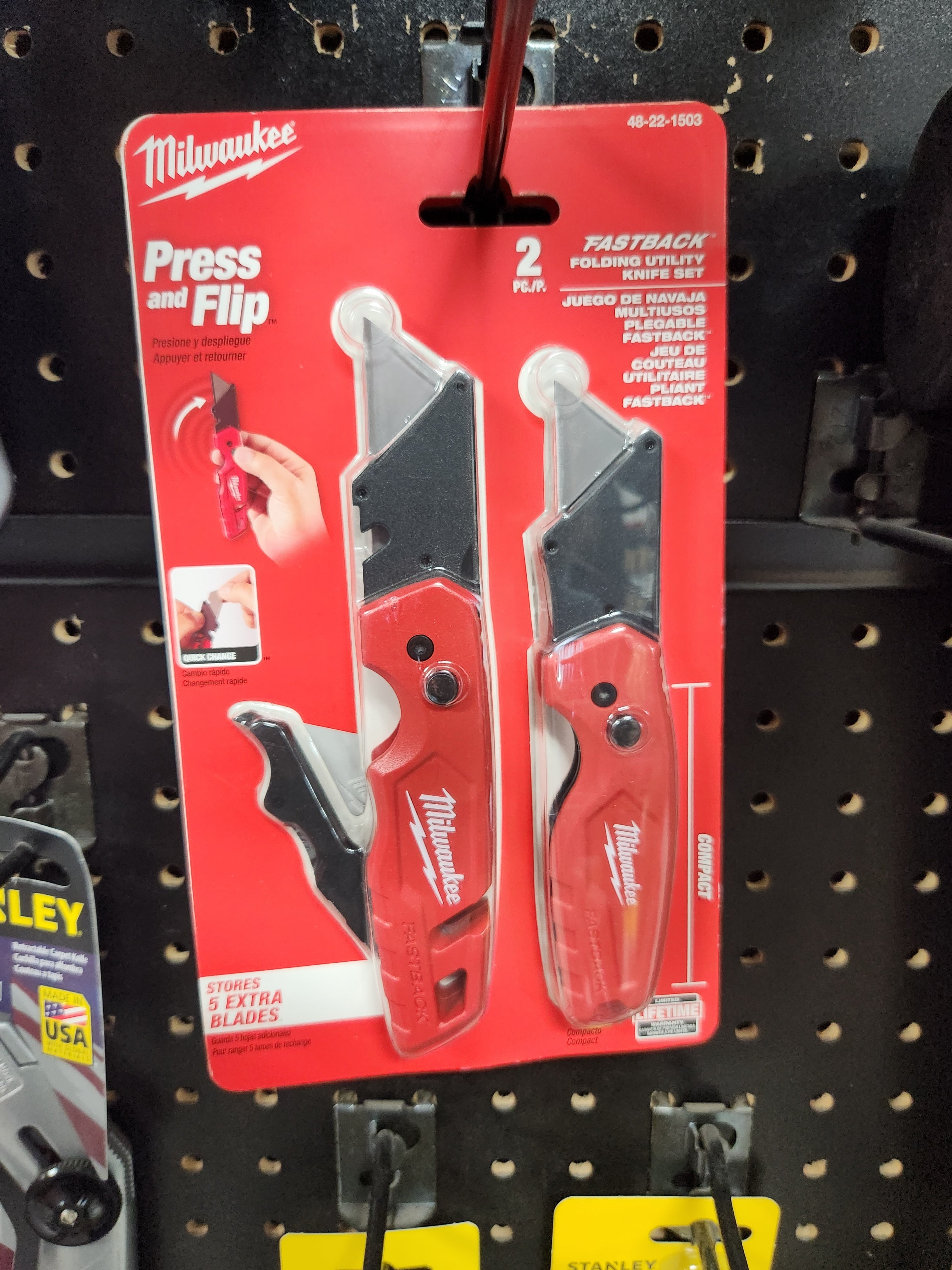 Milwaukee FASTBACK™ Folding Utility Knife Set 48-22-1503