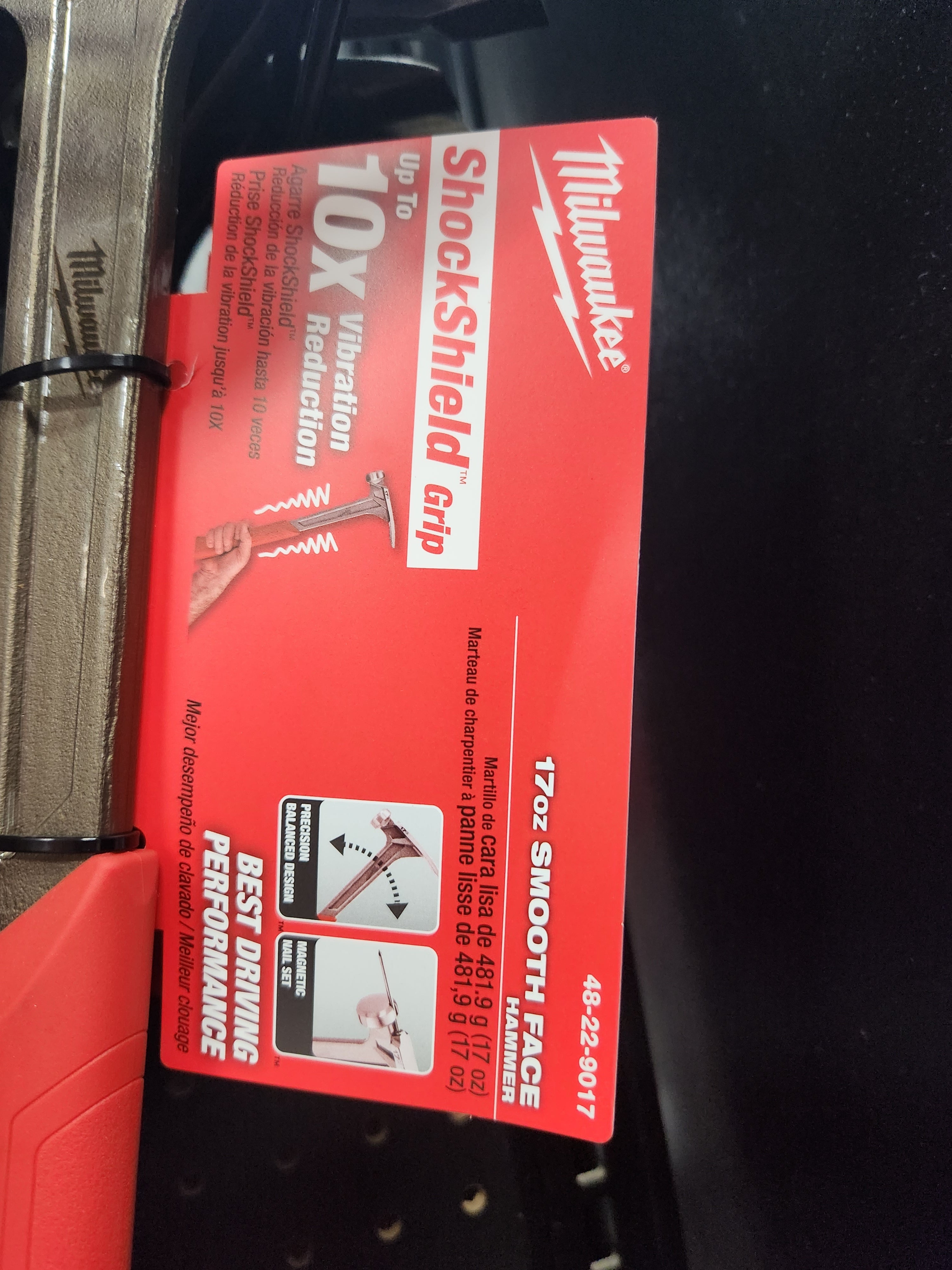 Milwaukee 17oz Smooth Face Framing Hammer 48-22-9017