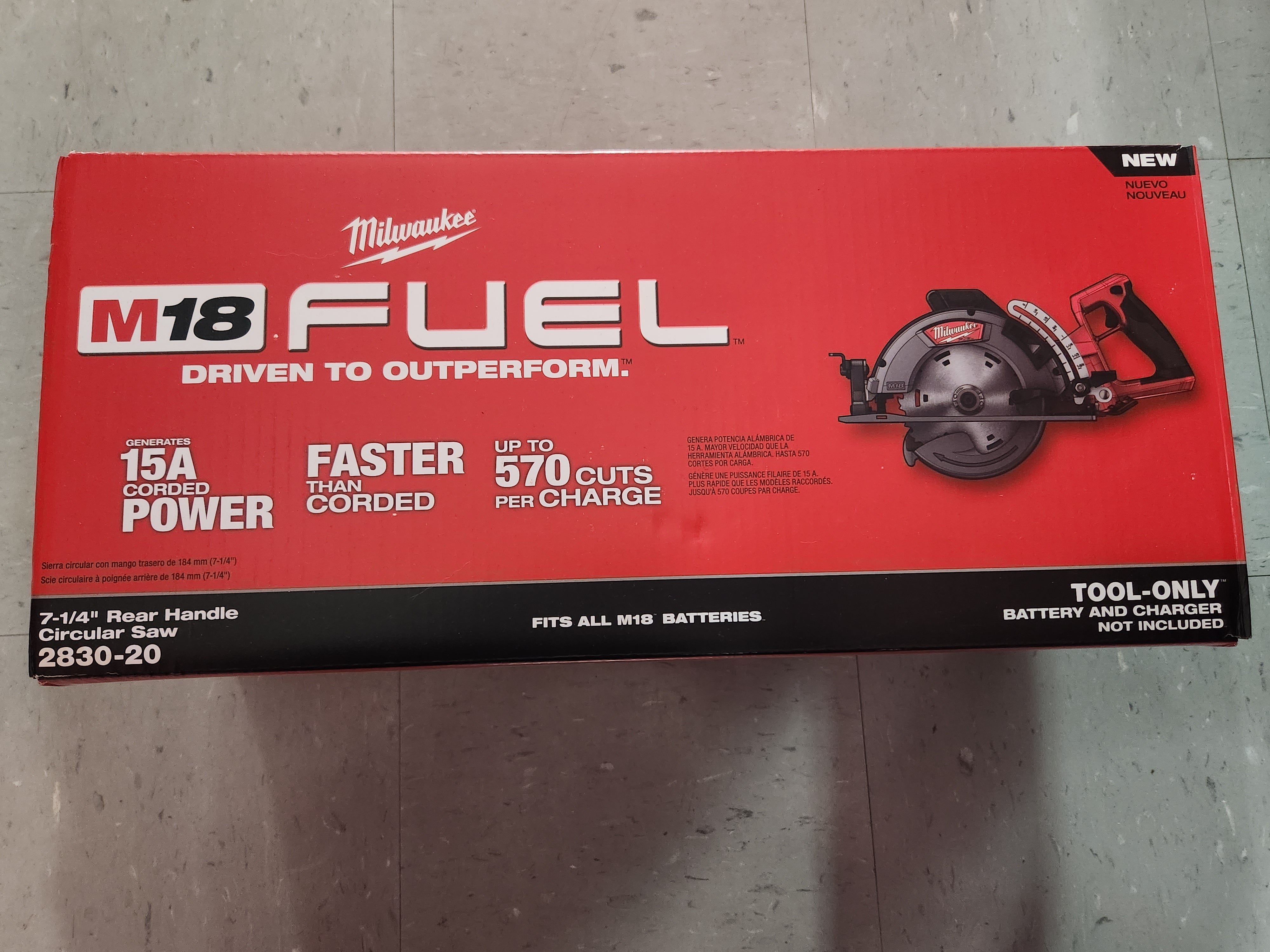 Milwaukee M18 FUEL™ Rear Handle 7-1/4" Circular Saw - Tool Only 2830-20