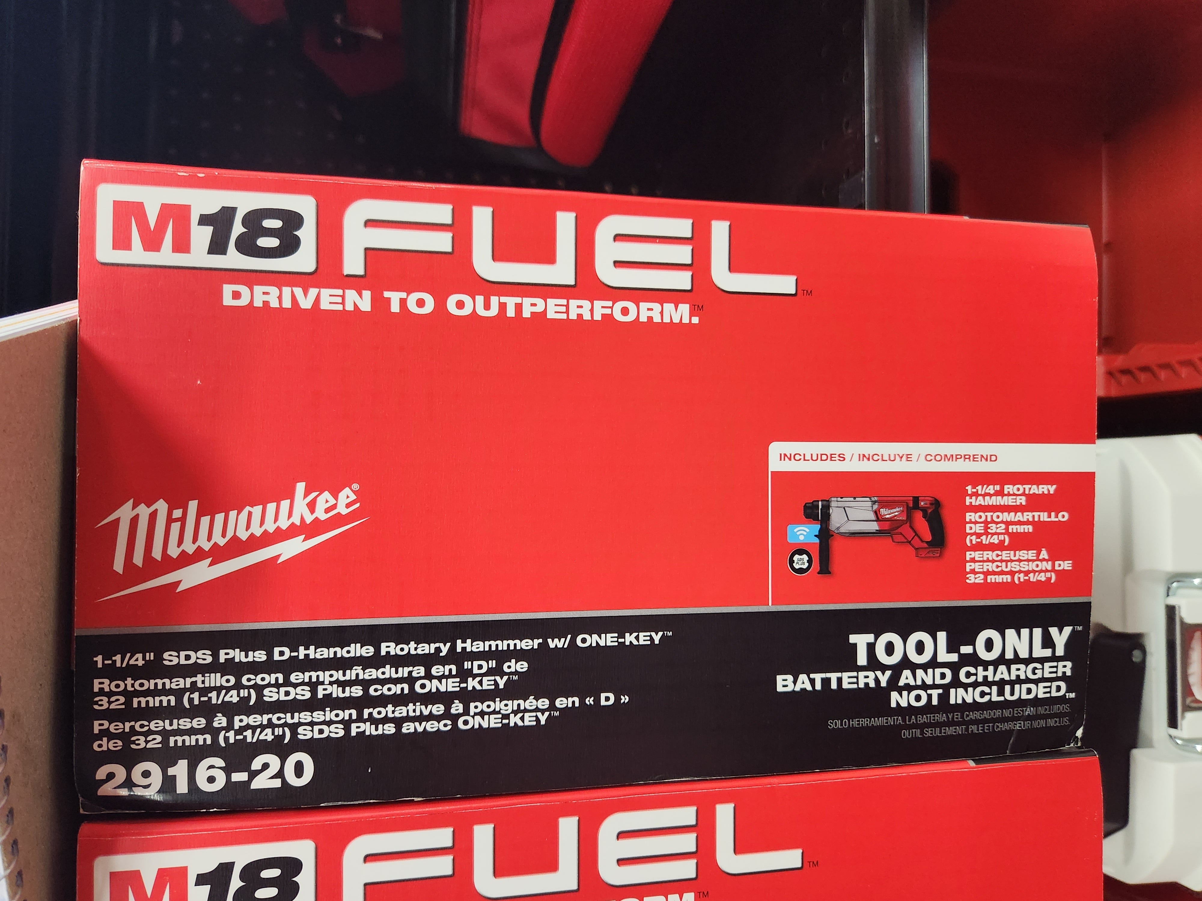 Milwaukee M18 FUEL™ 1-1/4" SDS Plus D-Handle Rotary Hammer w/ ONE-KEY 2916-20