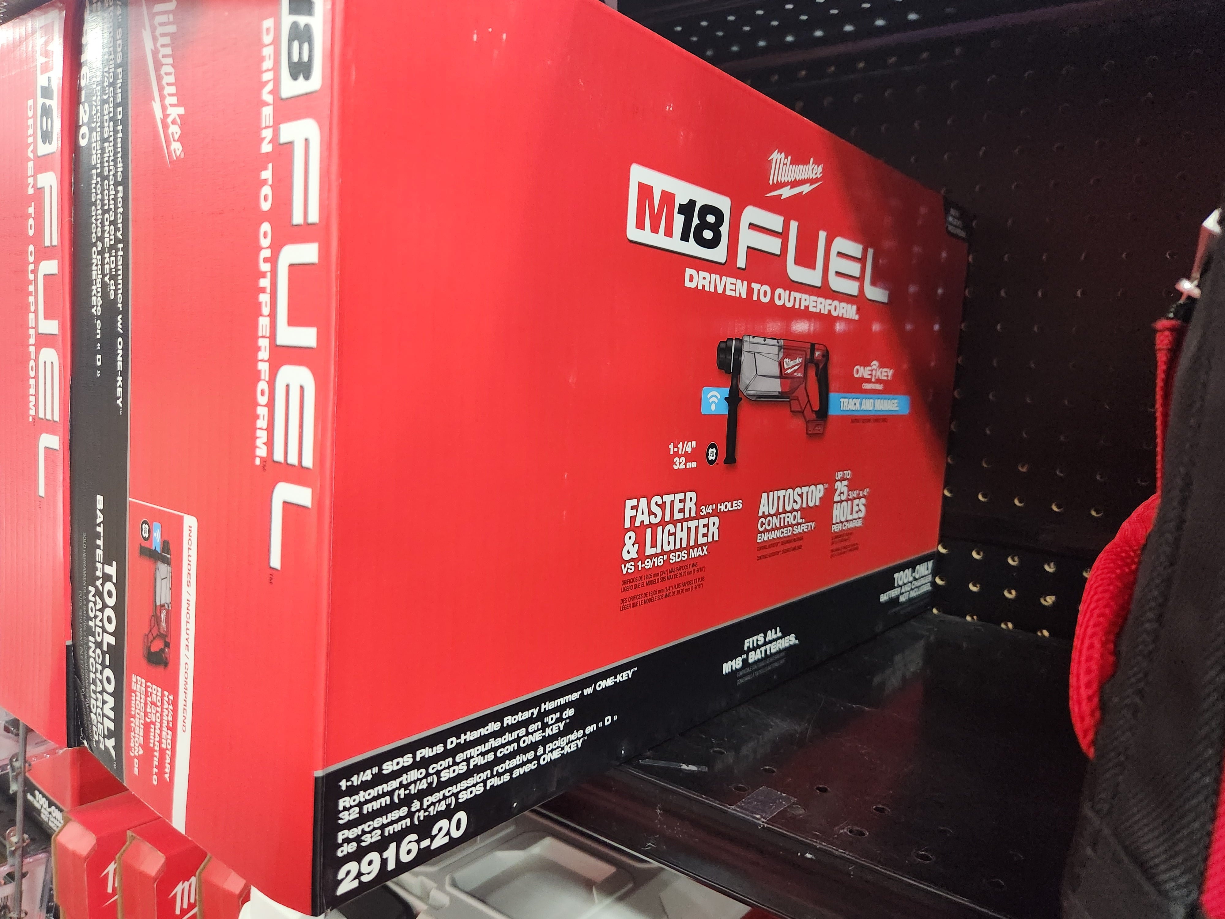 Milwaukee M18 FUEL™ 1-1/4" SDS Plus D-Handle Rotary Hammer w/ ONE-KEY 2916-20