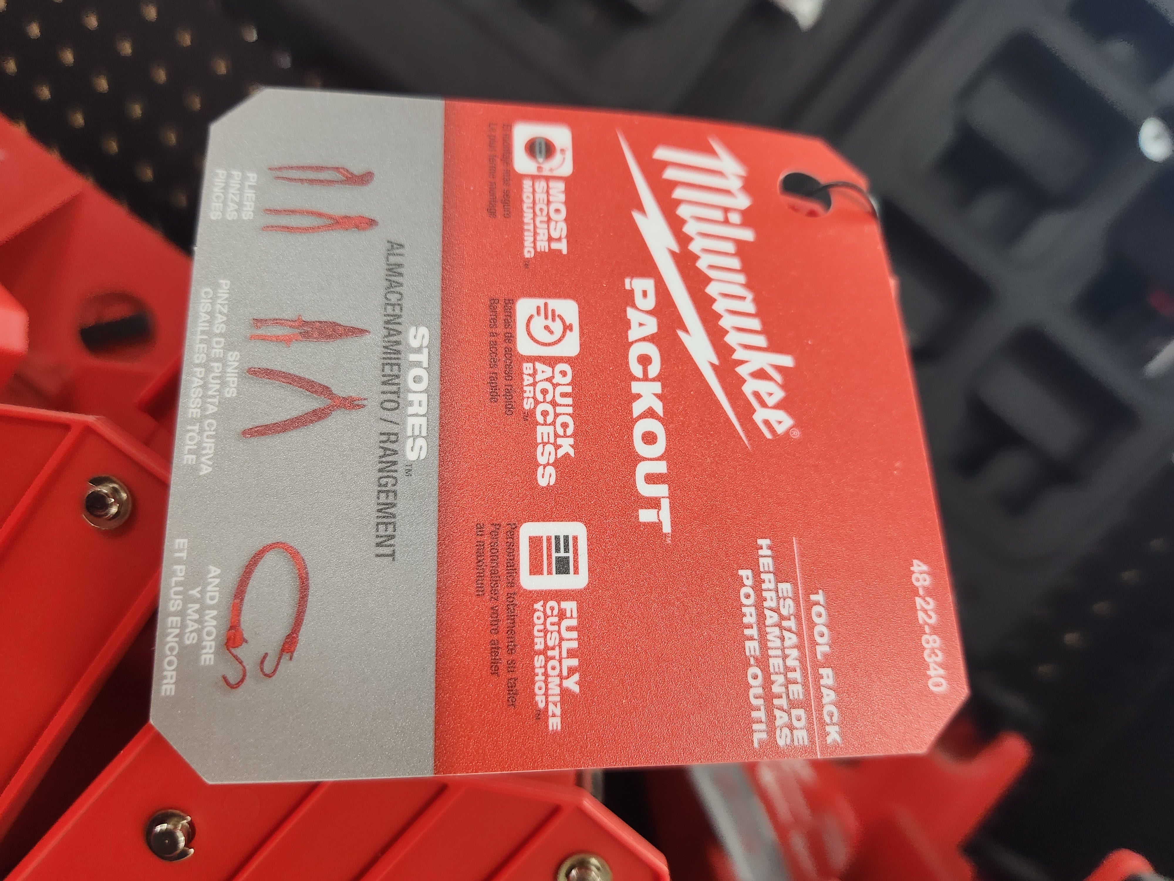Milwaukee PACKOUT™ Tool Rack 48-22-8340