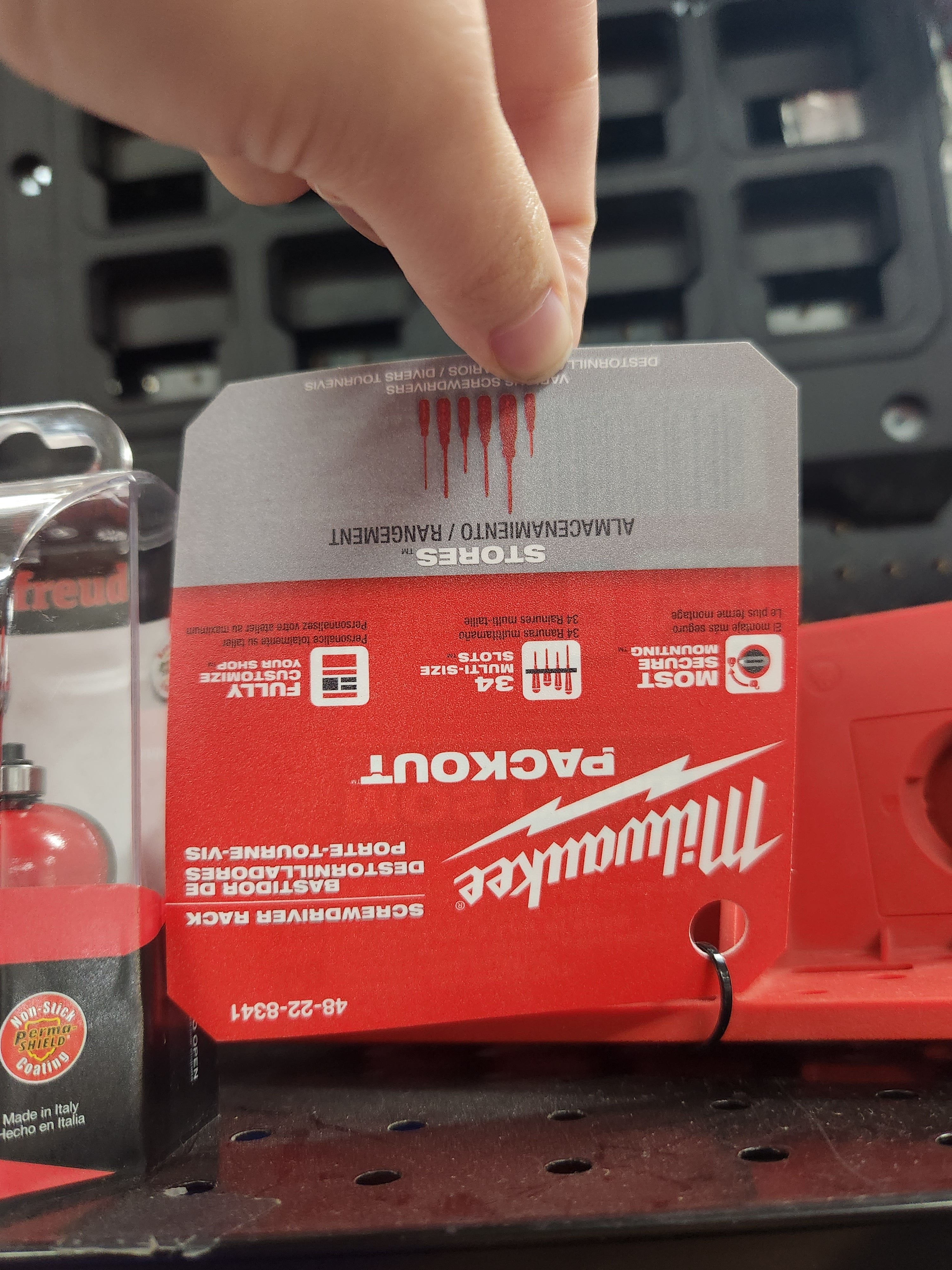 Milwaukee PACKOUT™ Screwdriver Rack 48-22-8341