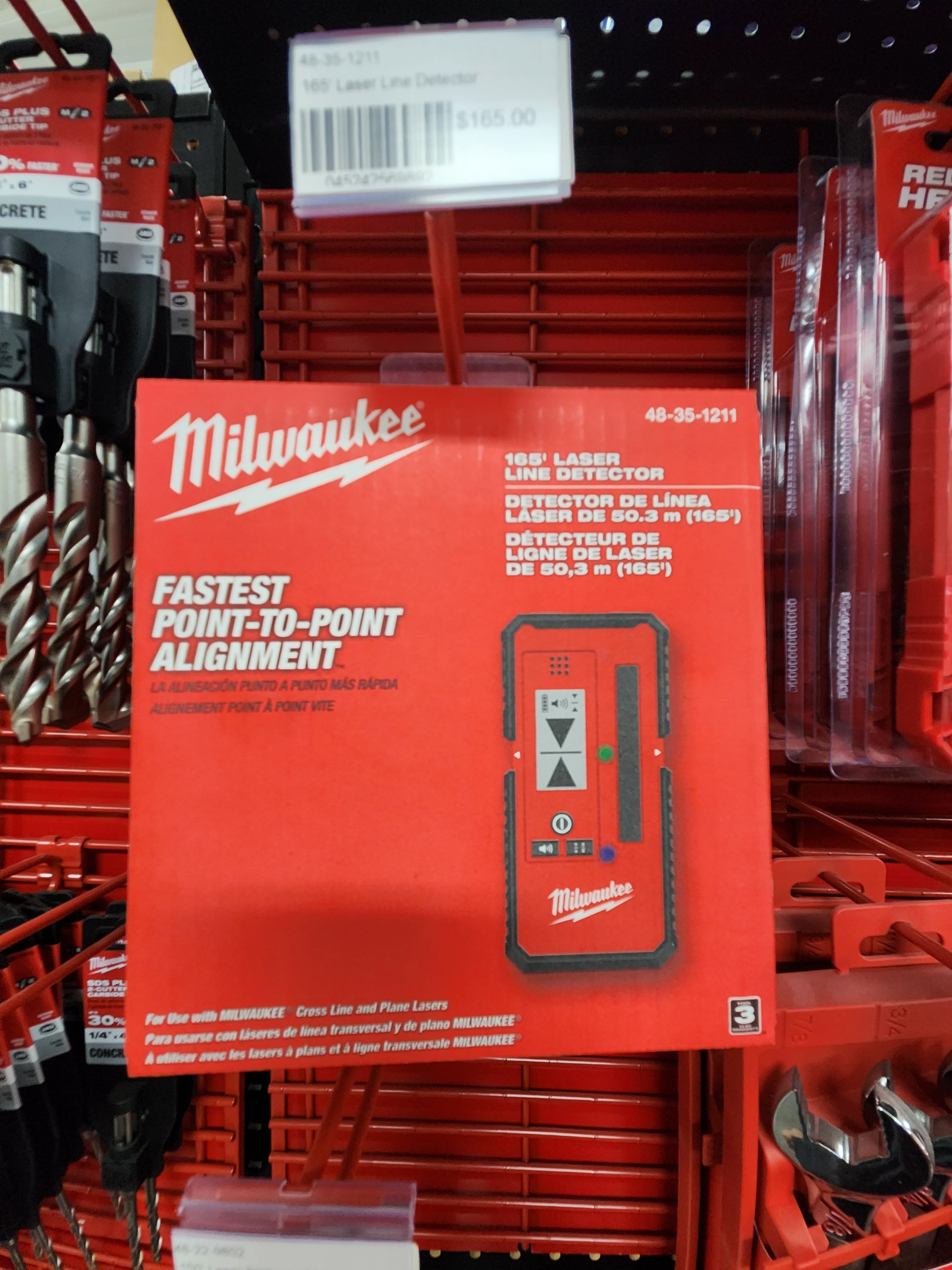 Milwaukee 165' Laser Line Detector 48-35-1211