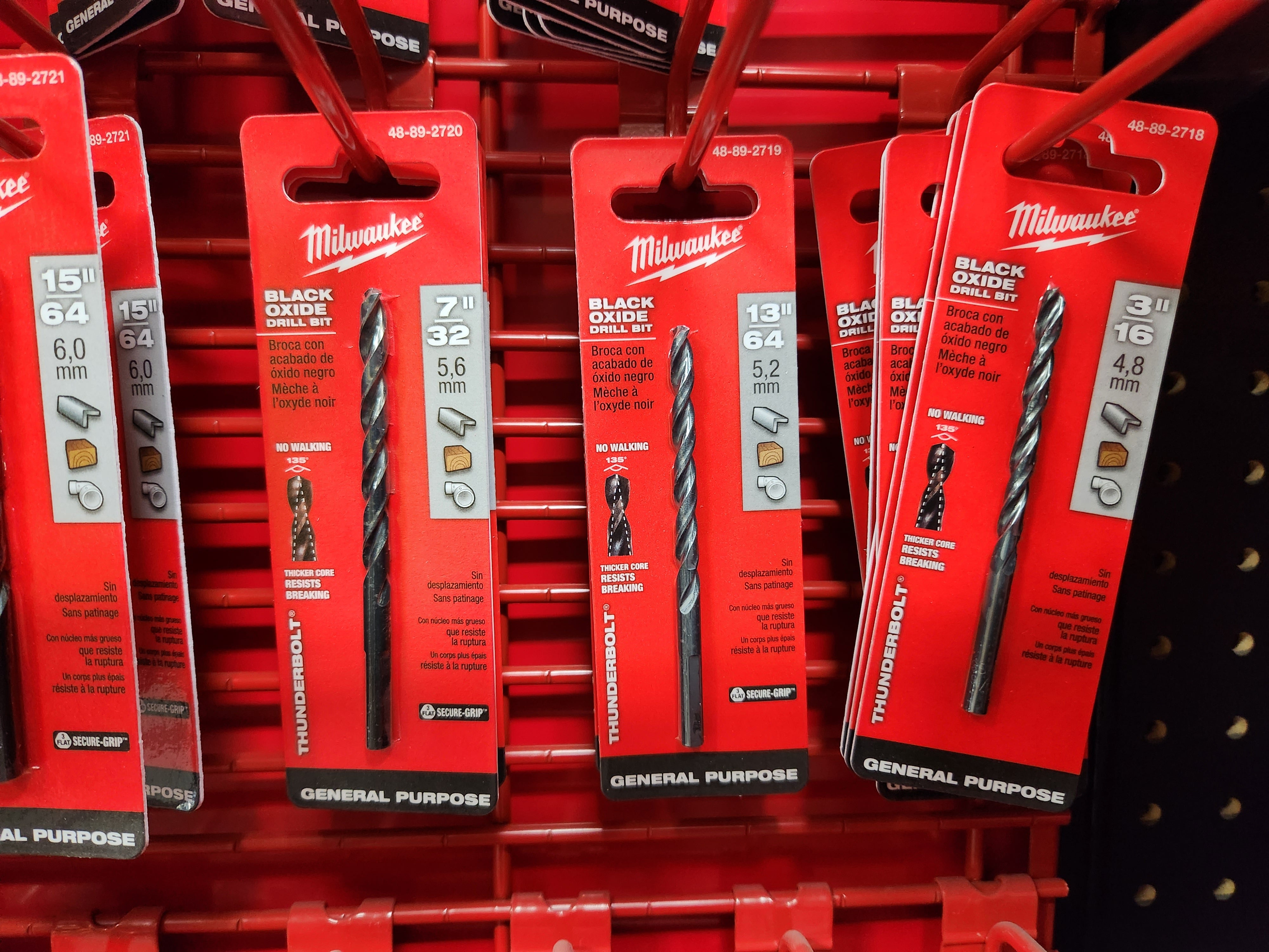 Milwaukee THUNDERBOLT® Black Oxide Drill Bits