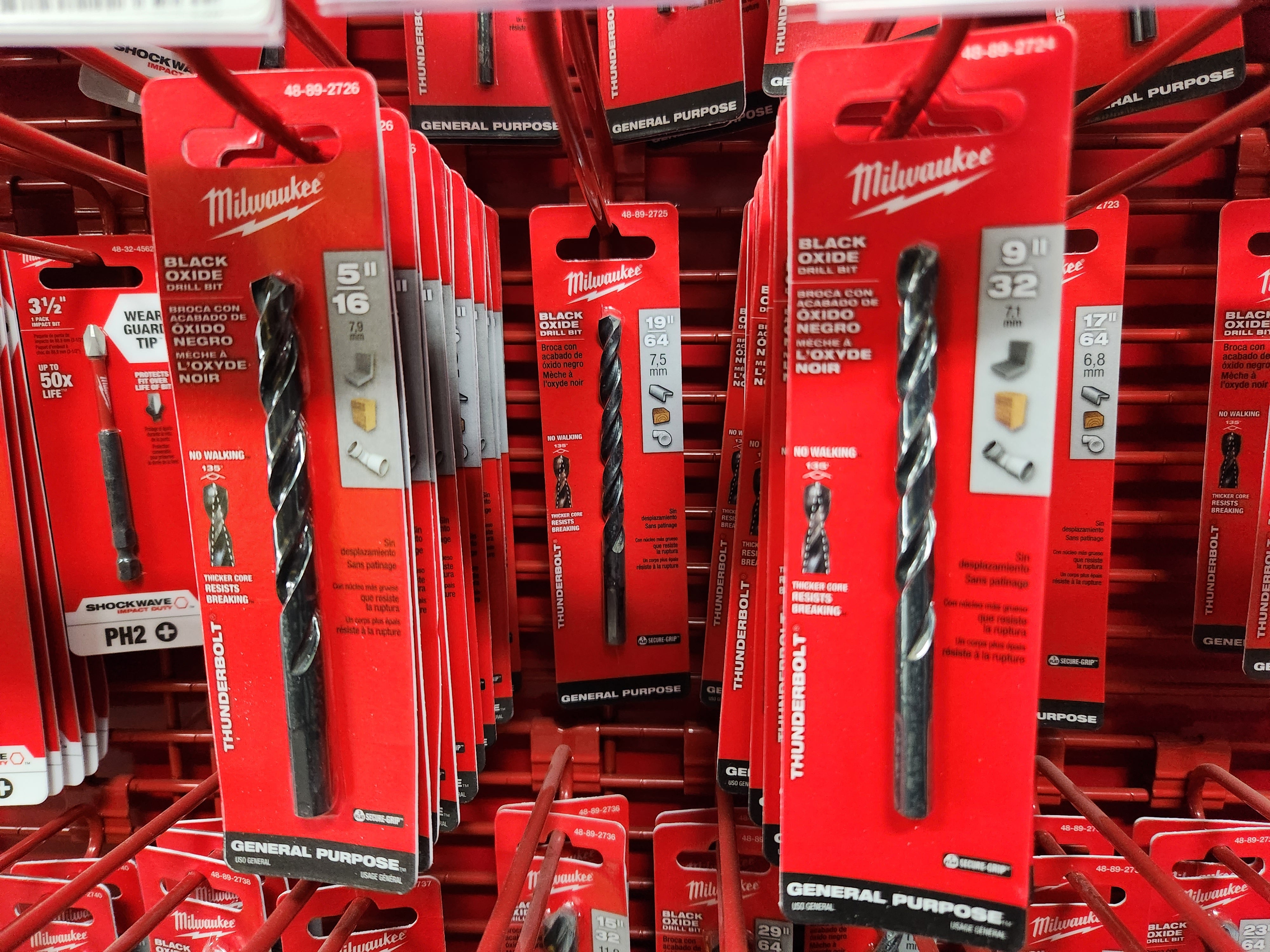 Milwaukee THUNDERBOLT® Black Oxide Drill Bits