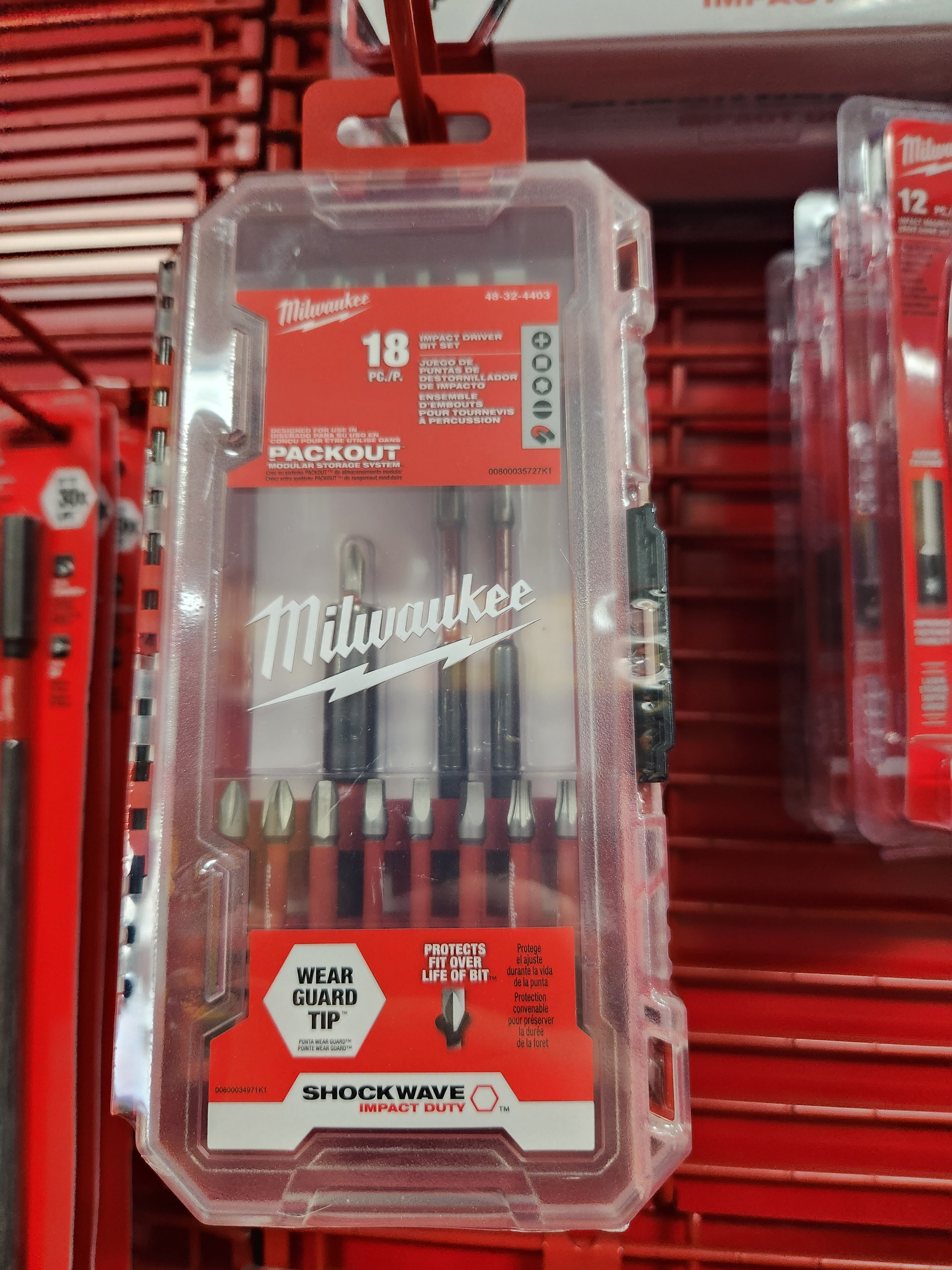 Milwaukee Impact Driver Bit Set 18pc 48-32-4403