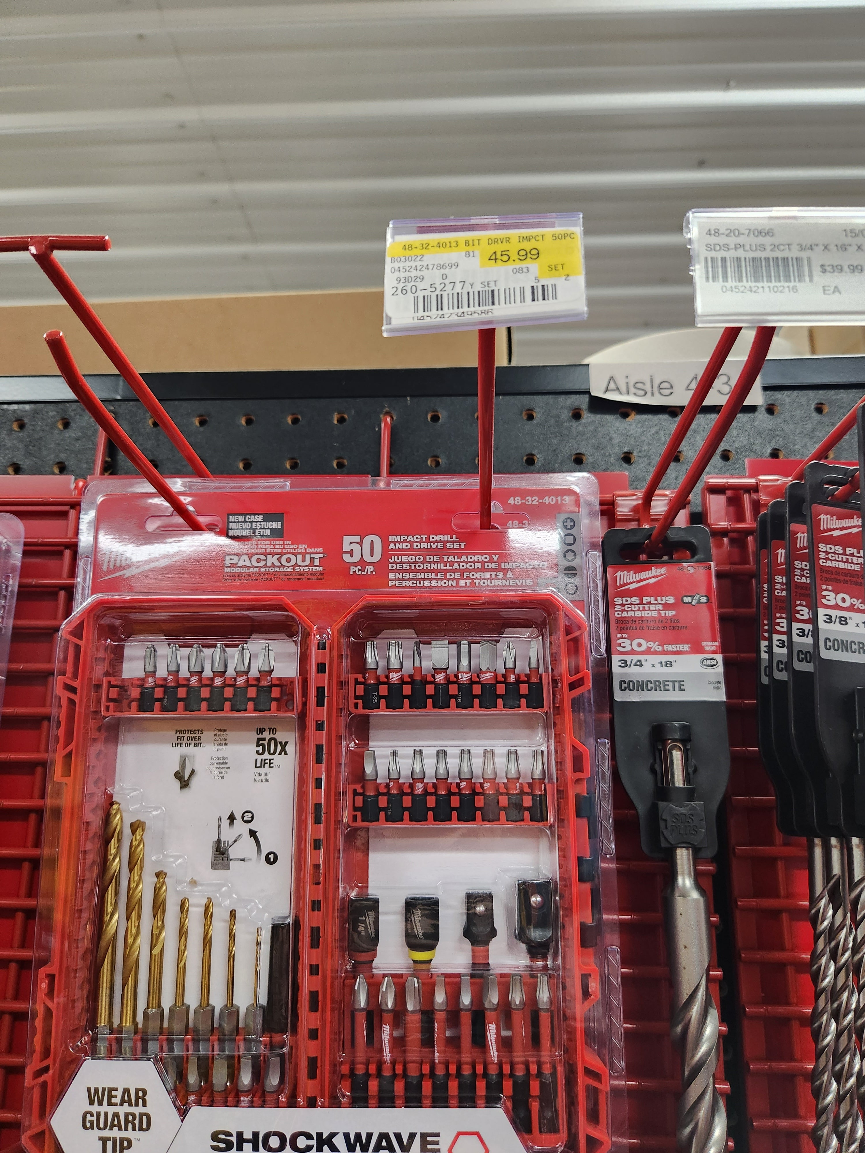 Milwaukee SHOCKWAVE Impact Duty™ Drill & Drive Set – 50PC 48-32-4013