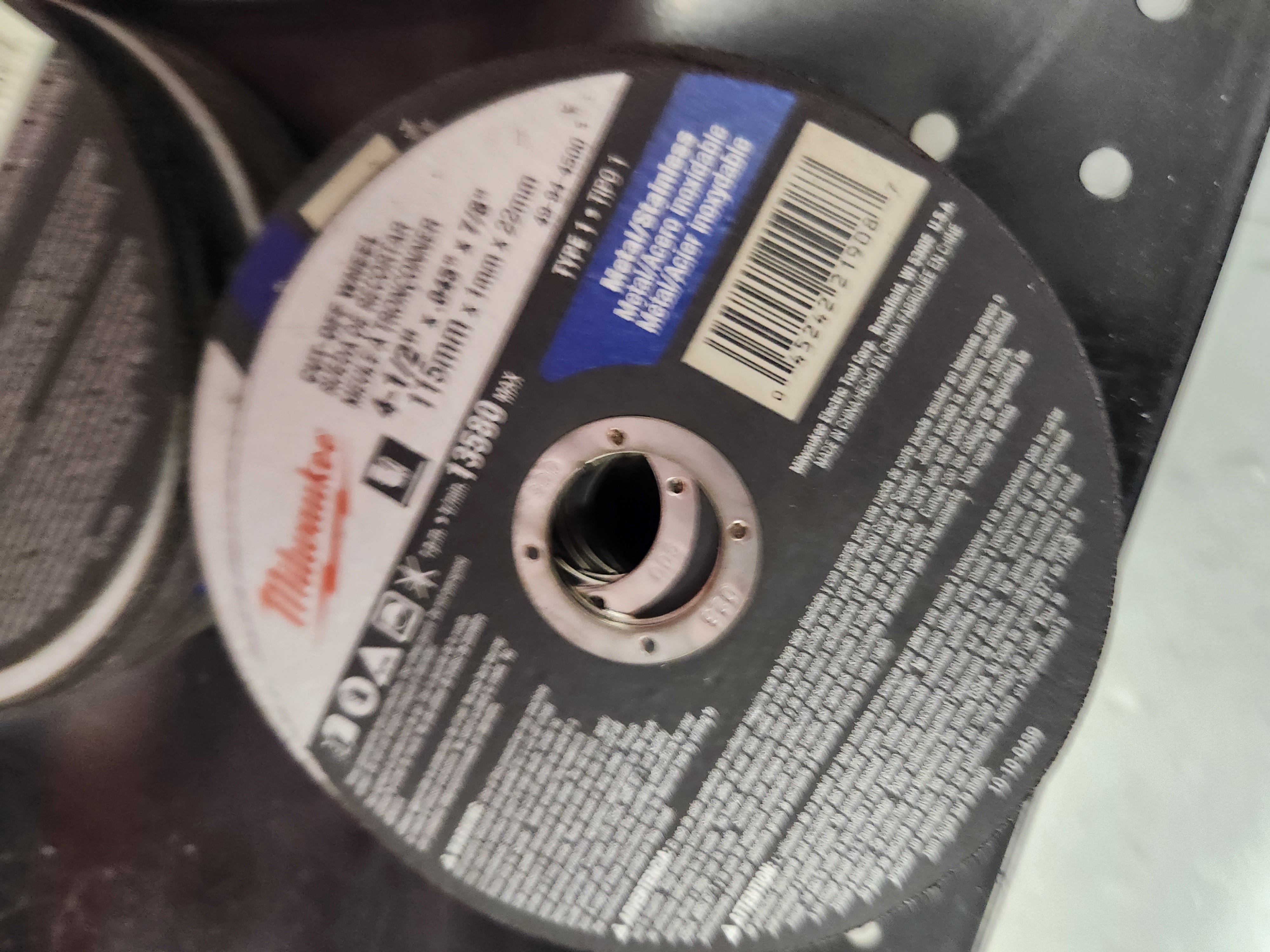 Milwaukee Type 1 Cut-Off Wheels 4-1/2" -- 49-94-4500