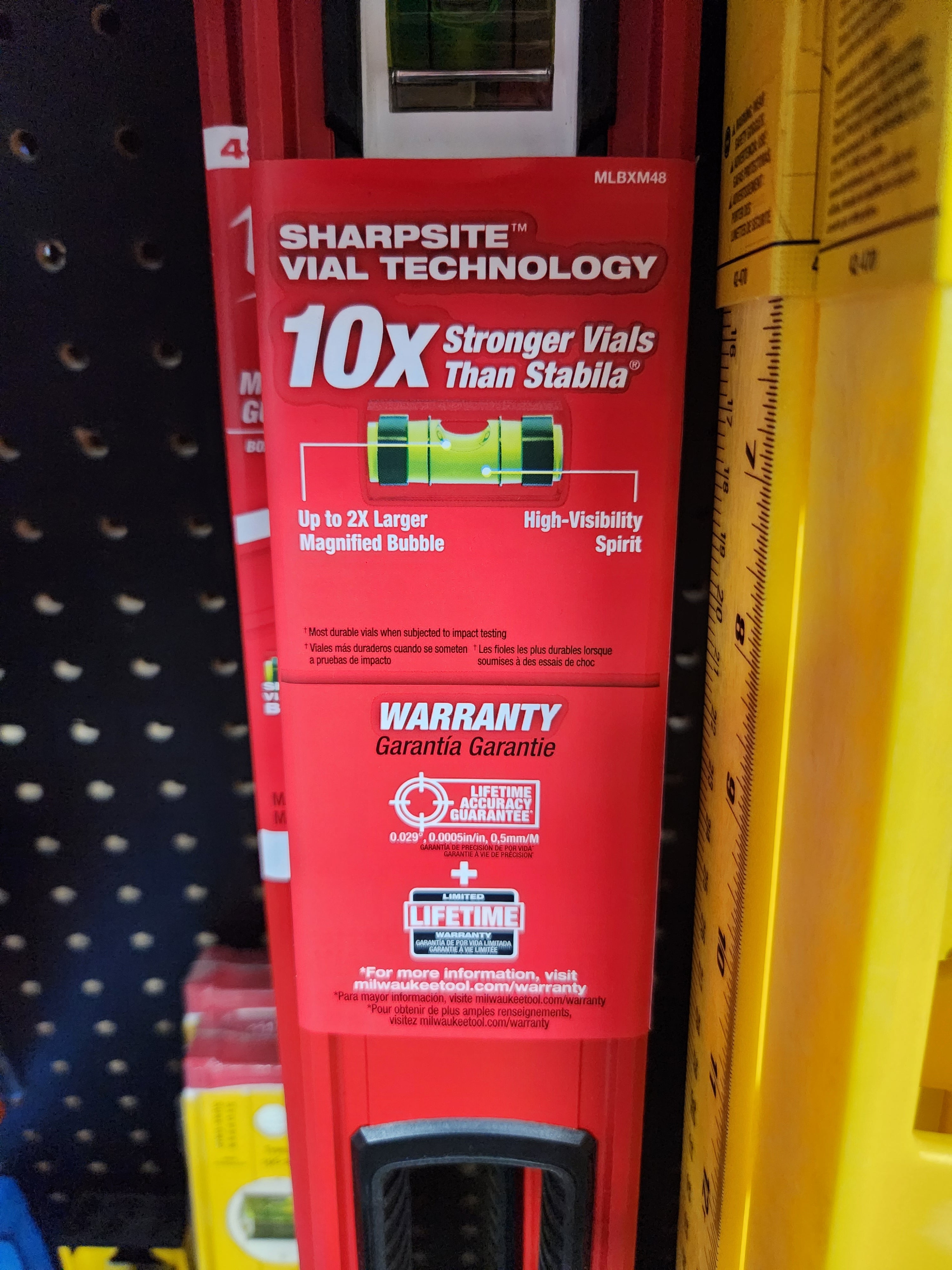 Milwaukee REDSTICK™ Magnetic Box Levels MLBXM48