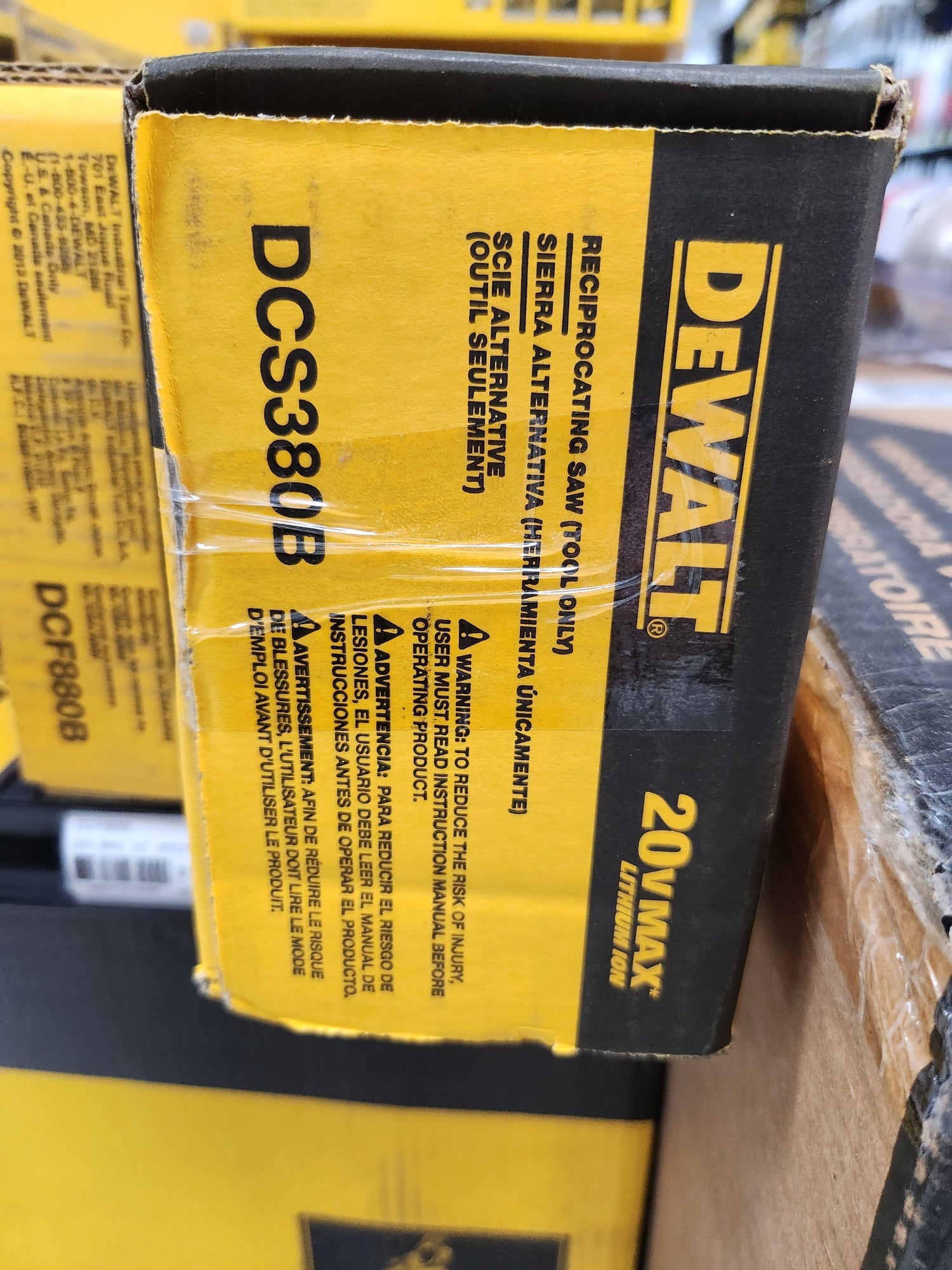 Dewalt 20V MAX* Cordless Reciprocating Saw (Tool Only) -- DCS380B