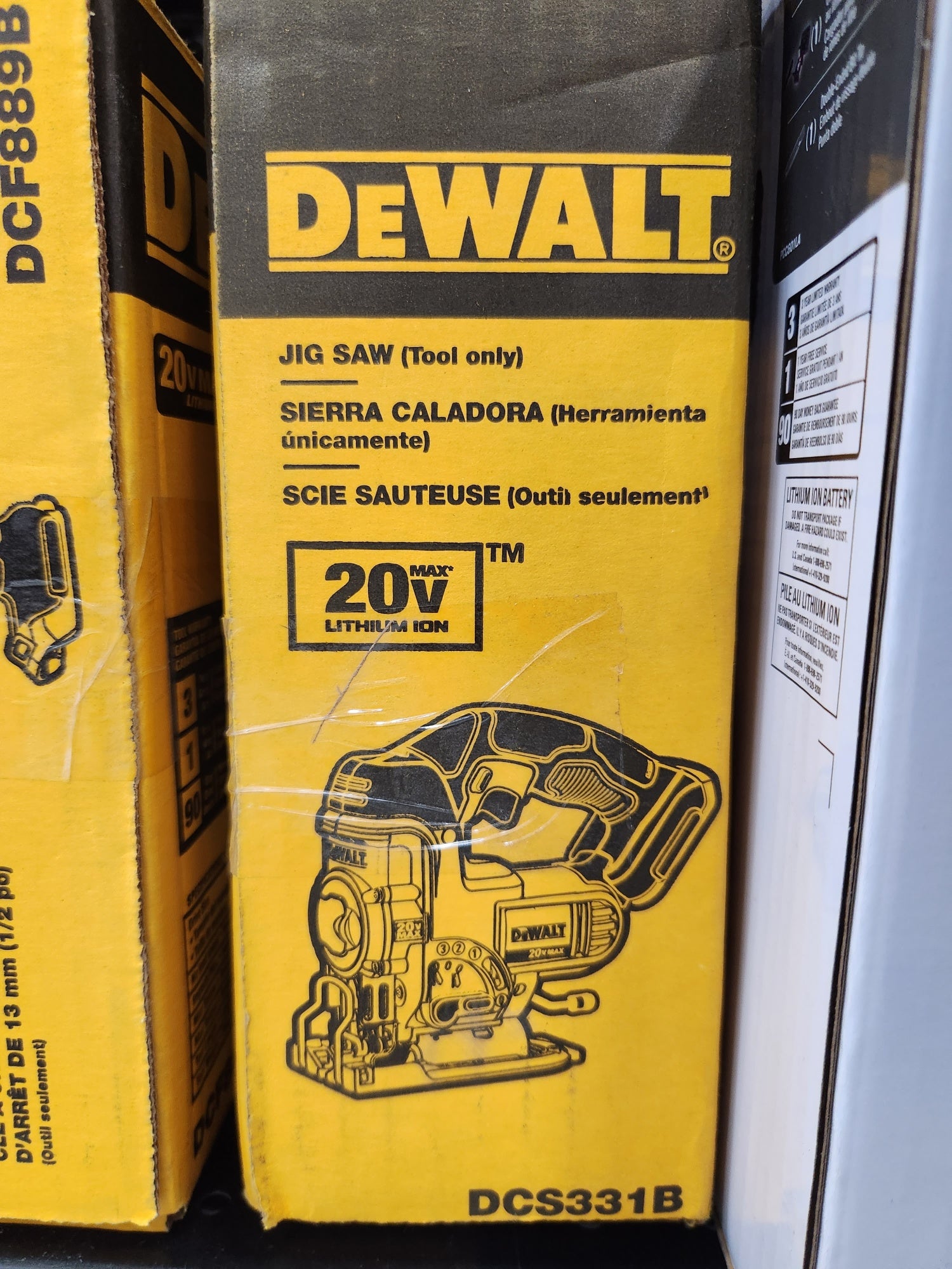 Dewalt 20V MAX* Cordless Jig Saw (Tool Only) -- DCS331B