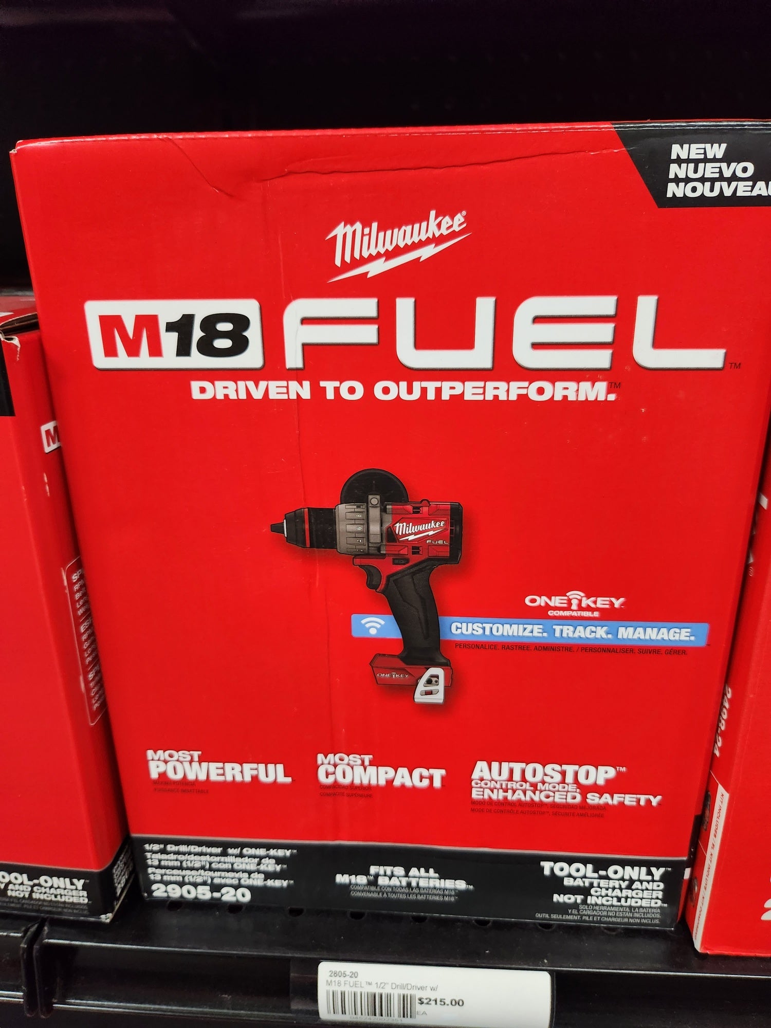 Milwaukee M18 FUEL™ ½” Drill/Driver w/ ONE-KEY -- 2905-20