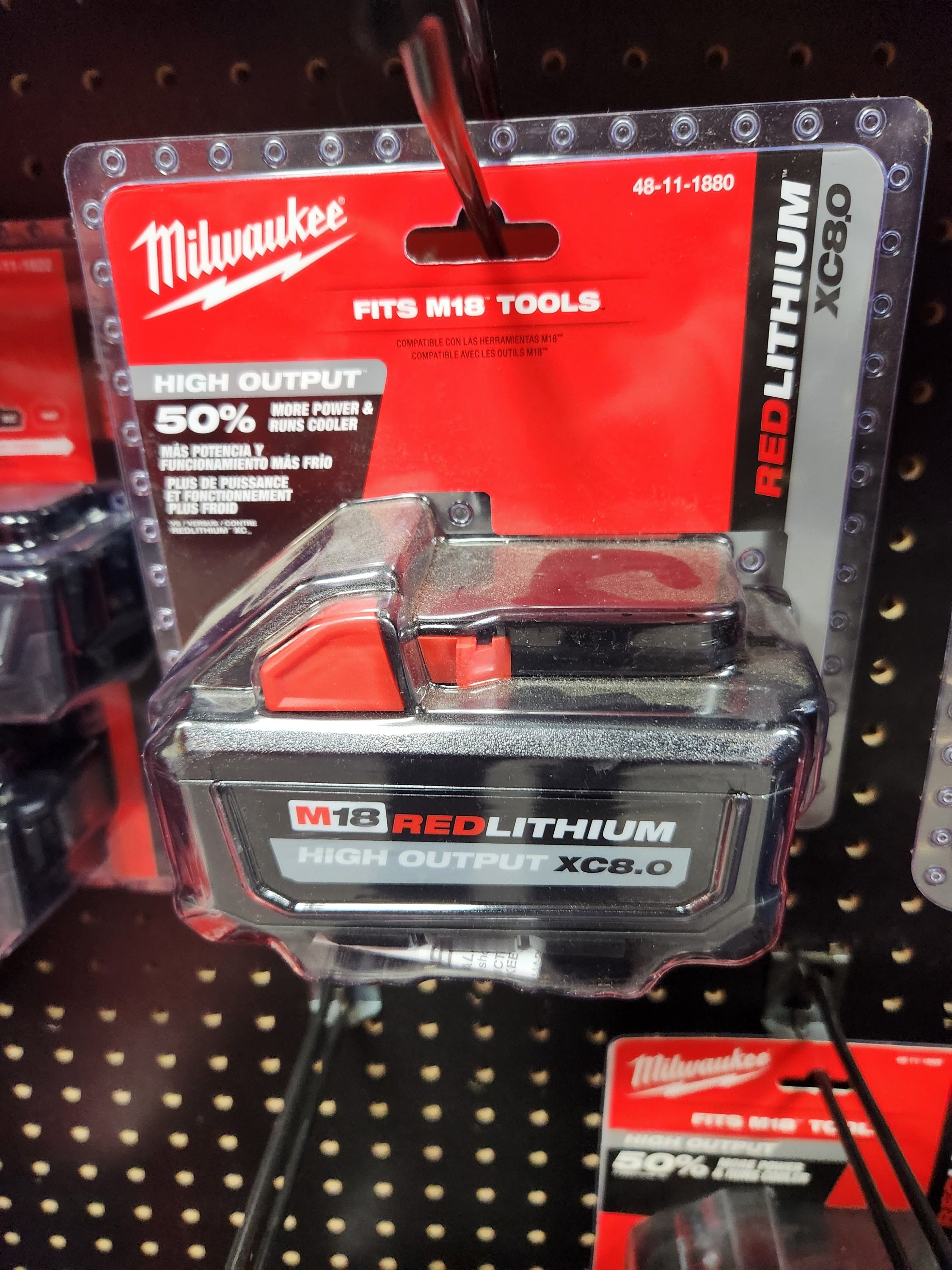 Milwaukee M18™ REDLITHIUM™ HIGH OUTPUT™ XC8.0 Battery -- 48-11-1880