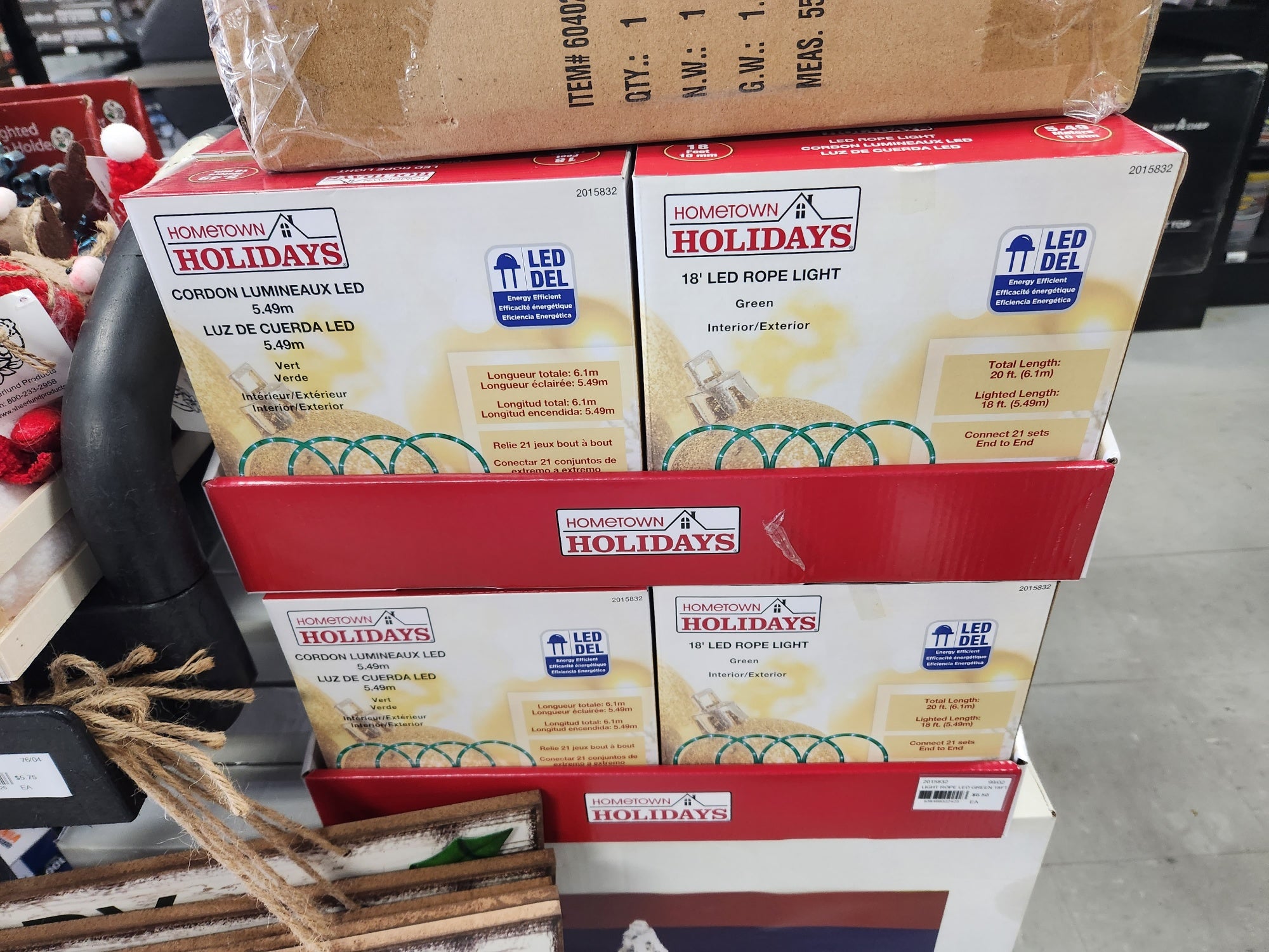 Hometown Holidays 18' LED Rope Lights GREEN -- 2015832