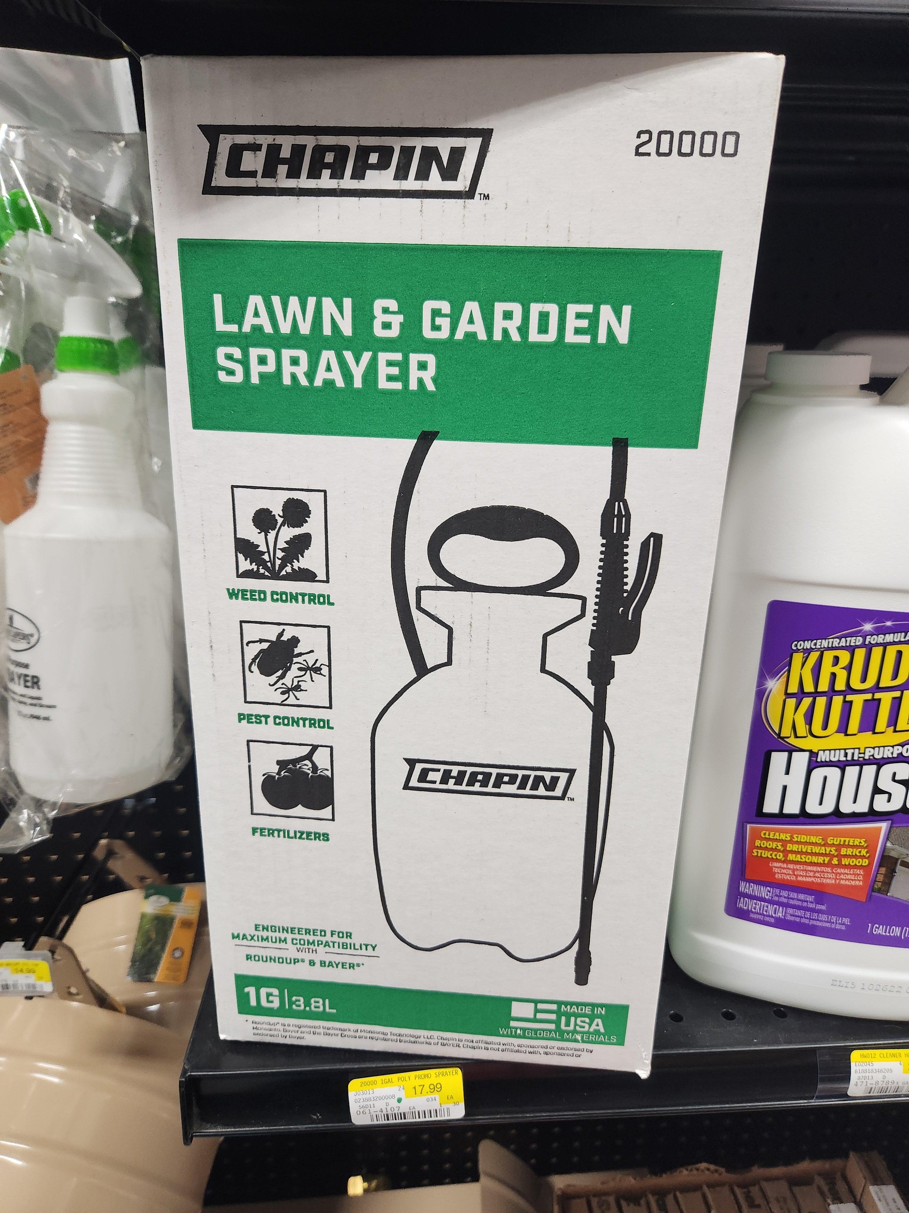 Chapin 20000 Made in USA 1 -Gallon Lawn and Garden Pump Pressured Spra