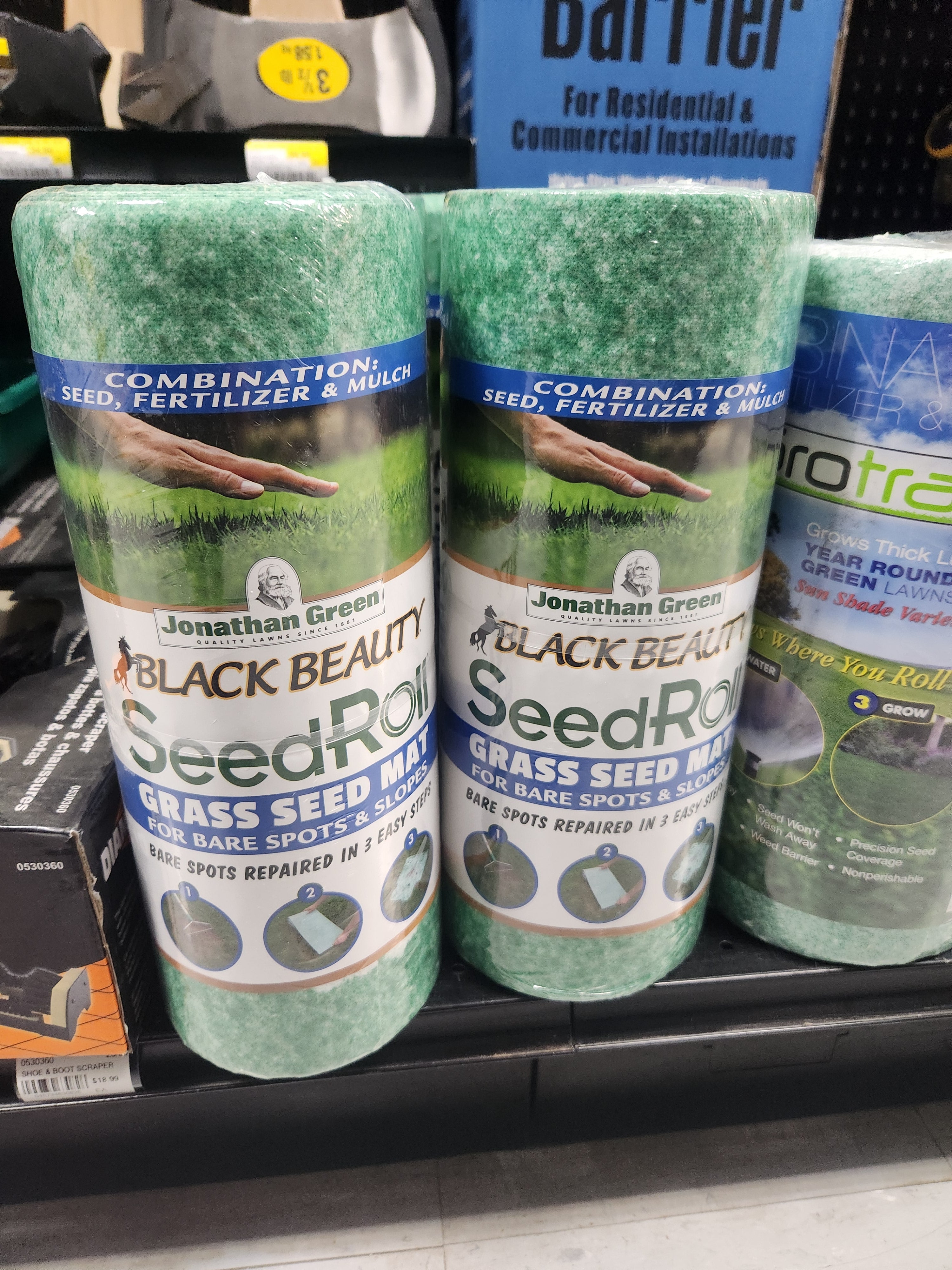 Jonathan Green Black Beauty Biodegradable Grass Seed Roll -50 Sq Ft