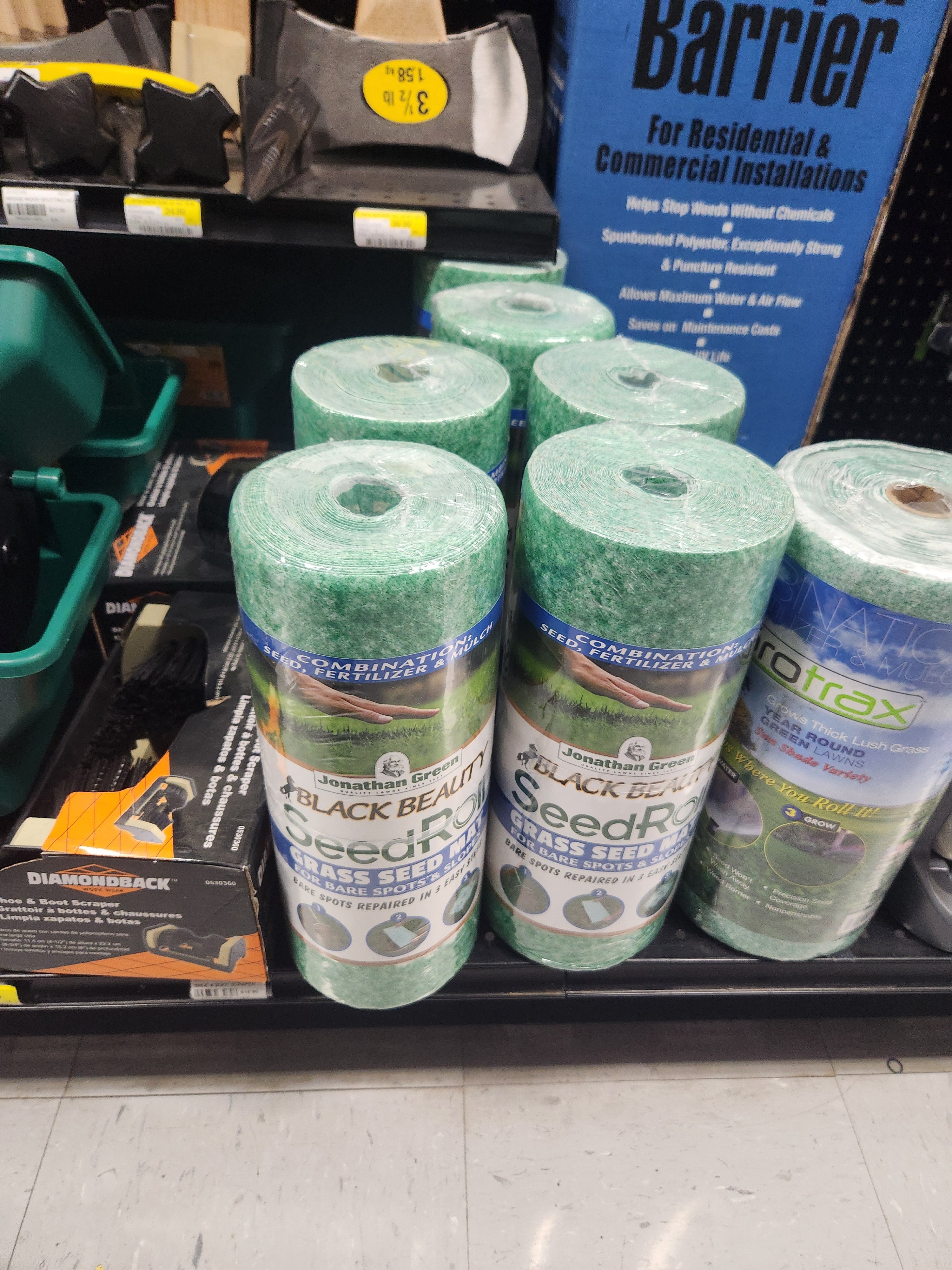 Jonathan Green Black Beauty Biodegradable Grass Seed Roll -50 Sq Ft