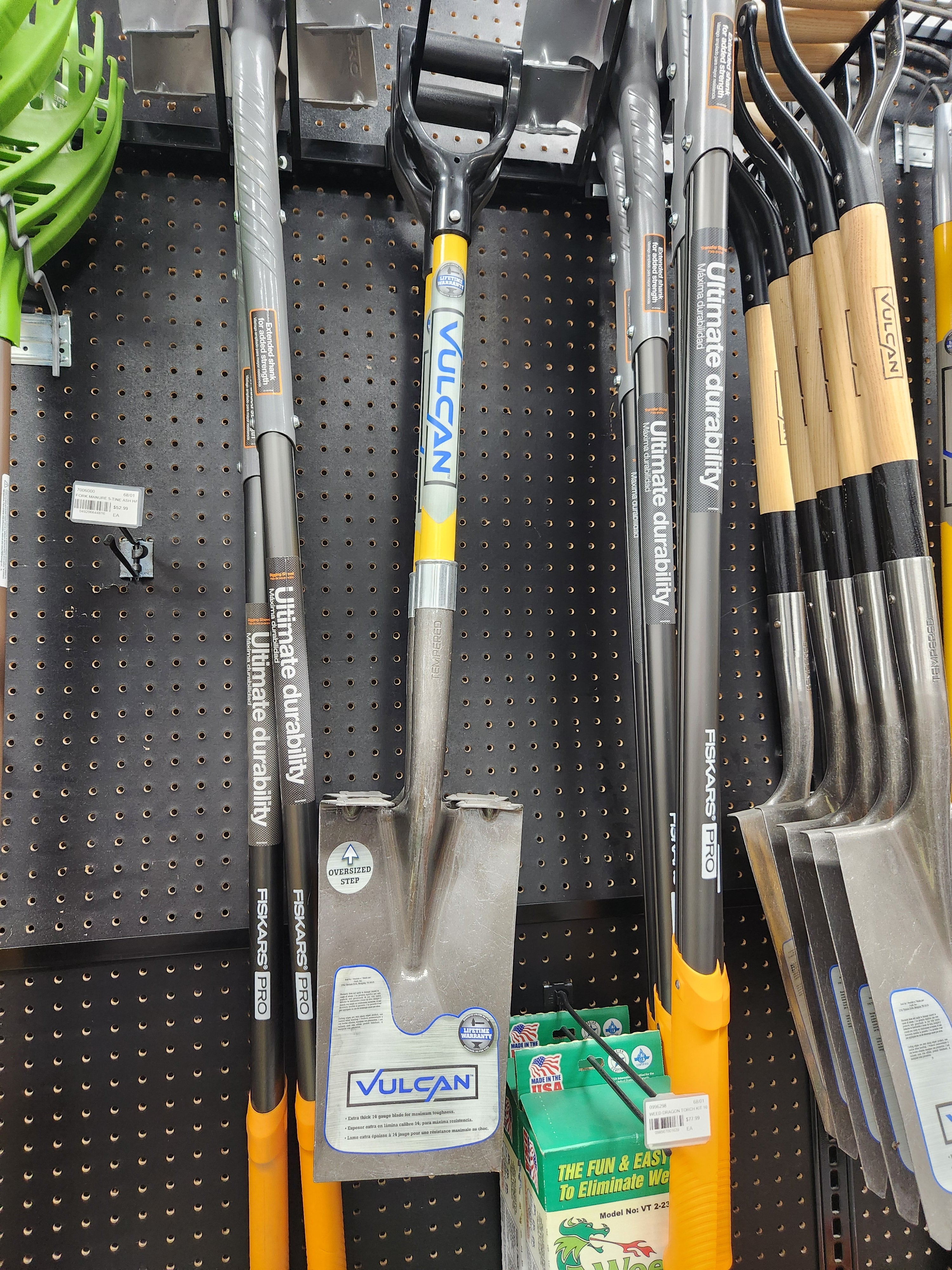 VULCAN Spade Garden Sq Pt Fib Hdl29In - 34540