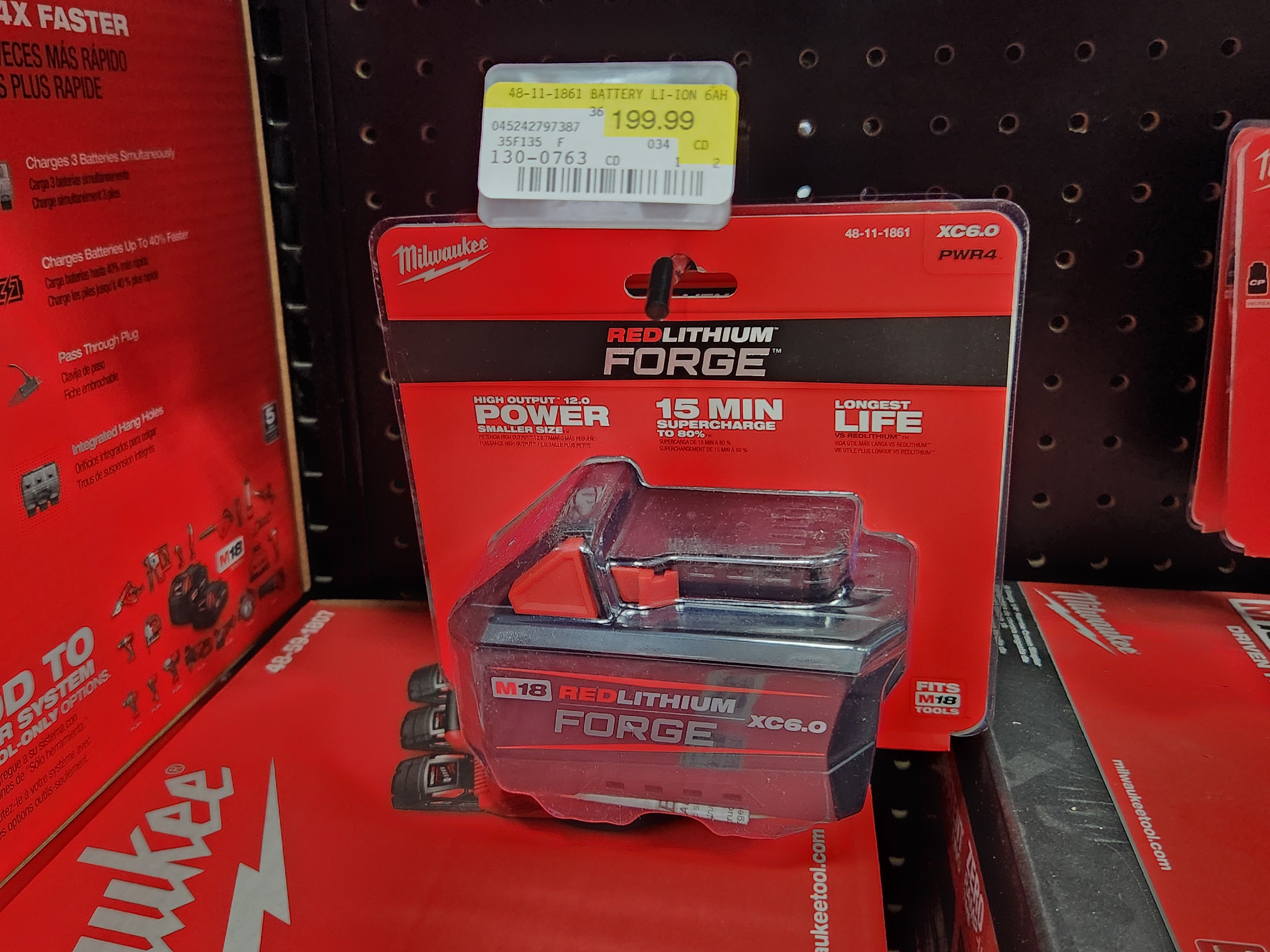 Milwaukee M18™ REDLITHIUM™ FORGE™ XC6.0 Battery Pack -- 48-11-1861
