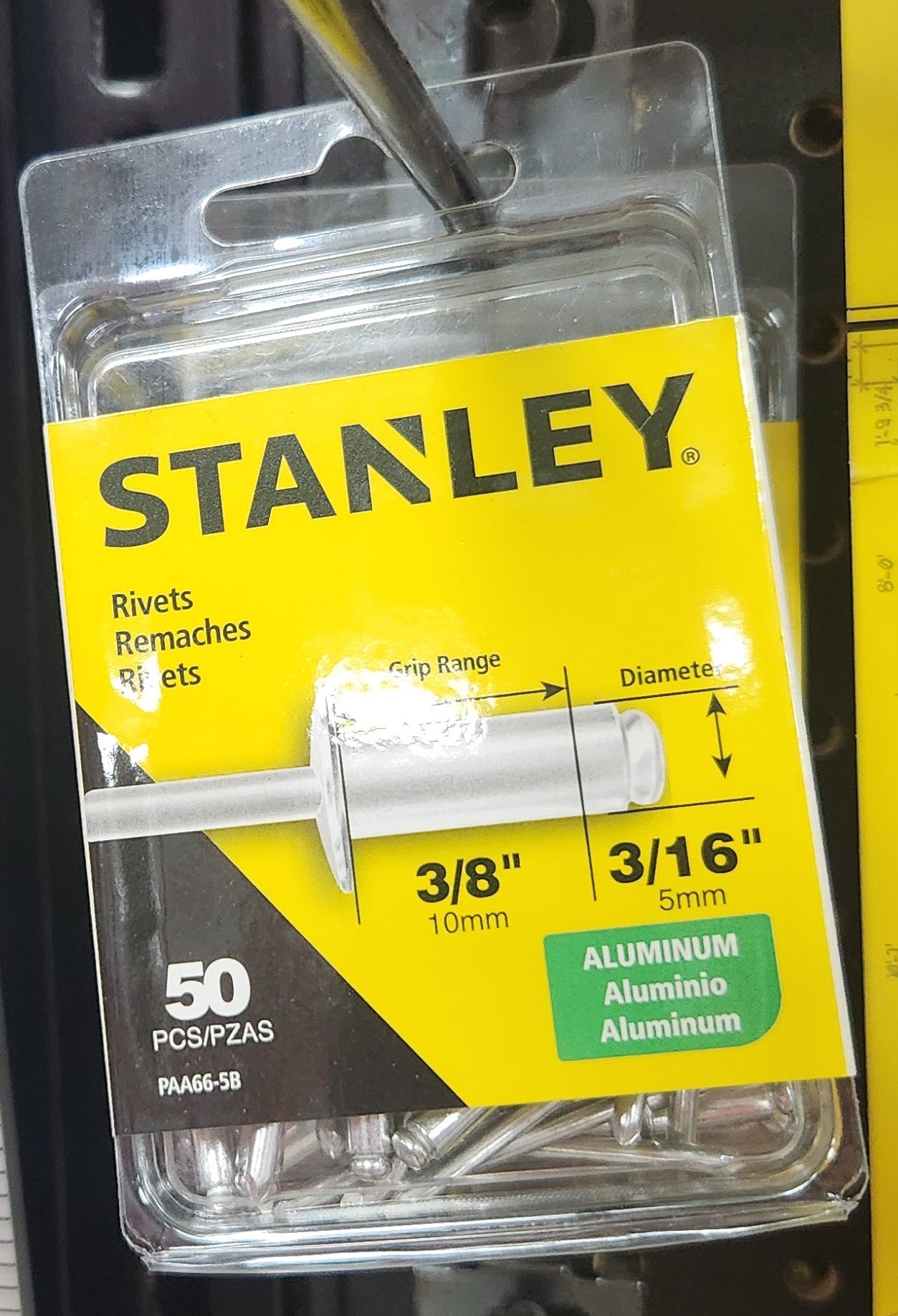 Stanley 3/16 in x 3/8 in Aluminum Rivets (50 Pk)