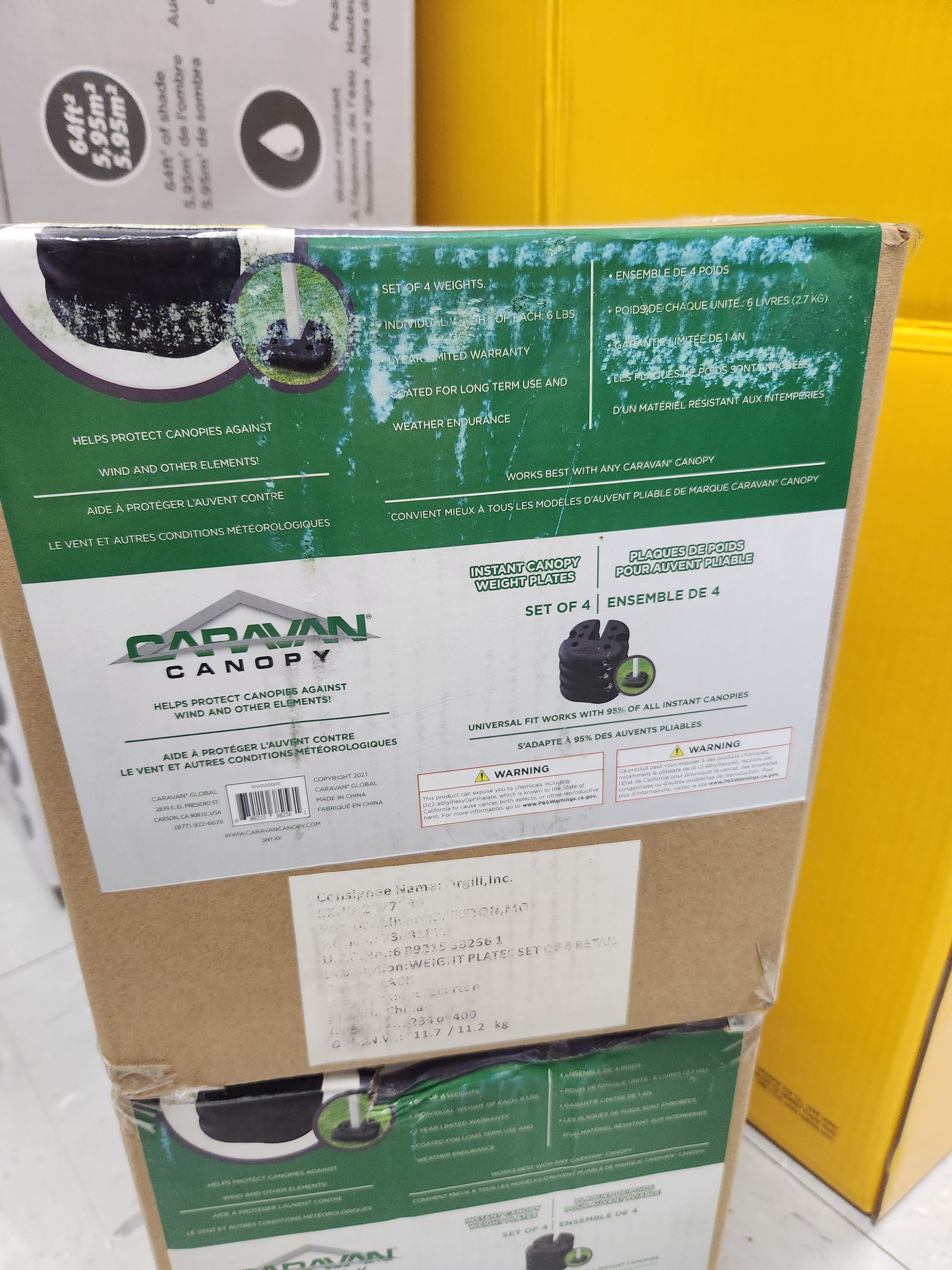 Caravan Canopy Sports 10001200011 Caravan Weight Plates, Black