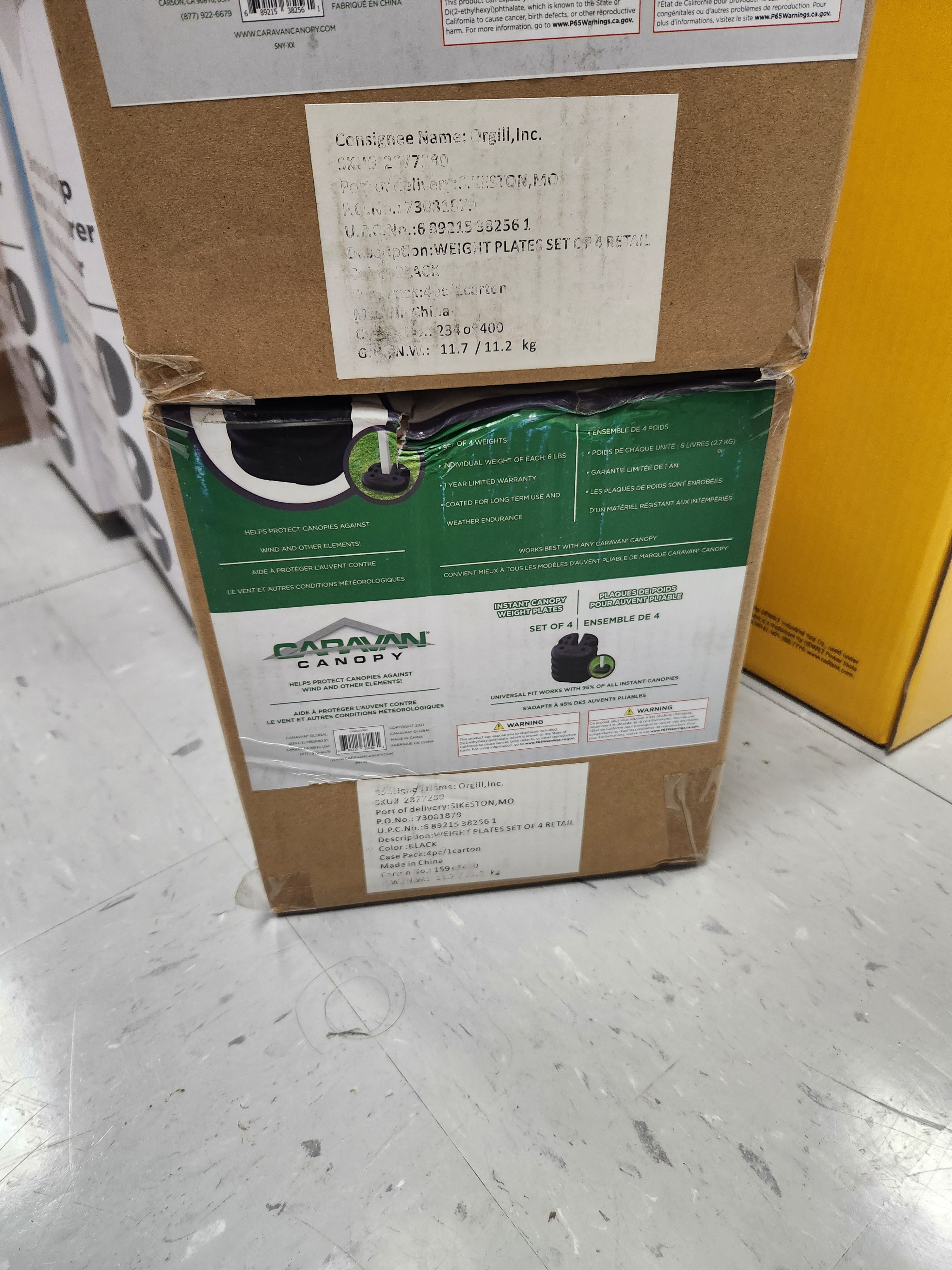 Caravan Canopy Sports 10001200011 Caravan Weight Plates, Black