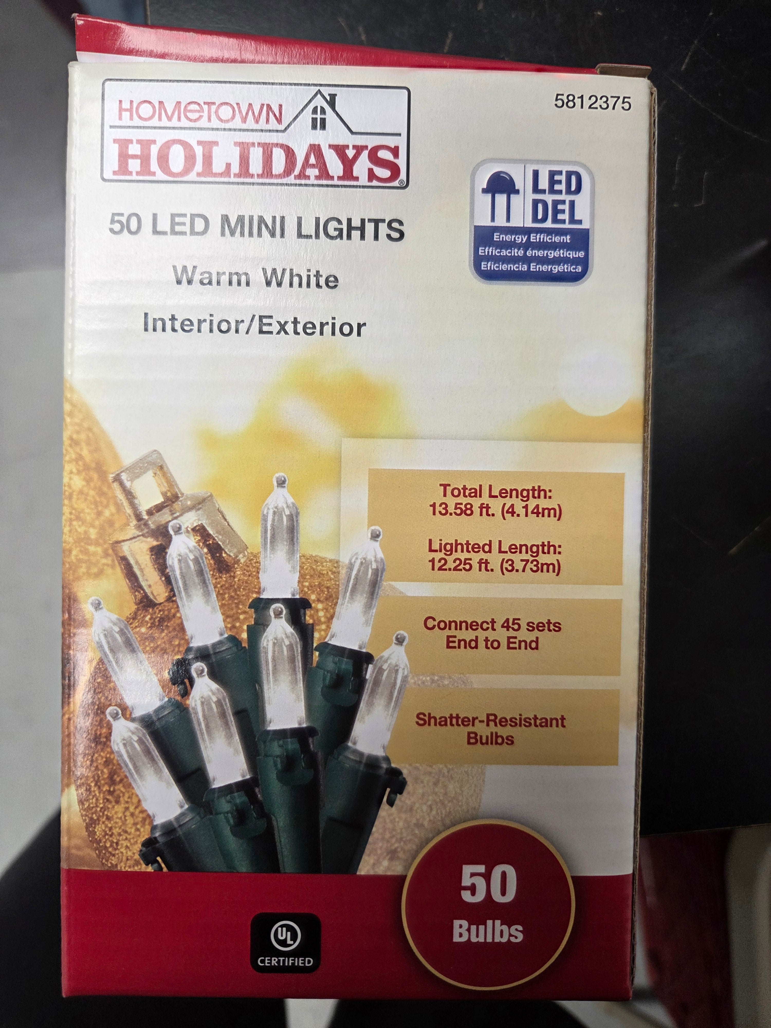 Hometown Holidays 50 LED Mini Lights (Interior/Exterior)
