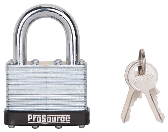 ProSource 1-1/4" Laminated Padlock Steel w/bumper