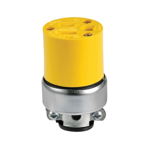 Eaton Wiring Devices 2887-BOX Electrical Connector, 2 -Pole, 15 A, 125 V, NEMA: NEMA 5-15, Yellow