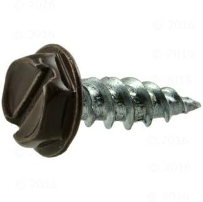 7 x 1/2 Slotted Hex Washer Gutter Screws --- 100ct