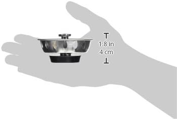Plumb Pak PP820-25 PlumPak Replacement Sink Basket Strainer with Adjustable Post, Stainless Steel, 1-3/4", White