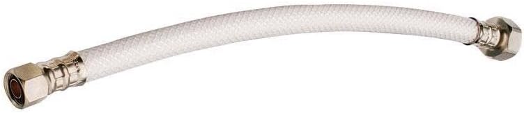 Plumb Pak PP23863 Ez Faucet Supply Tube, 3/8 X 1/2 In, Compression X Fip, 36 In L, Vinyl
