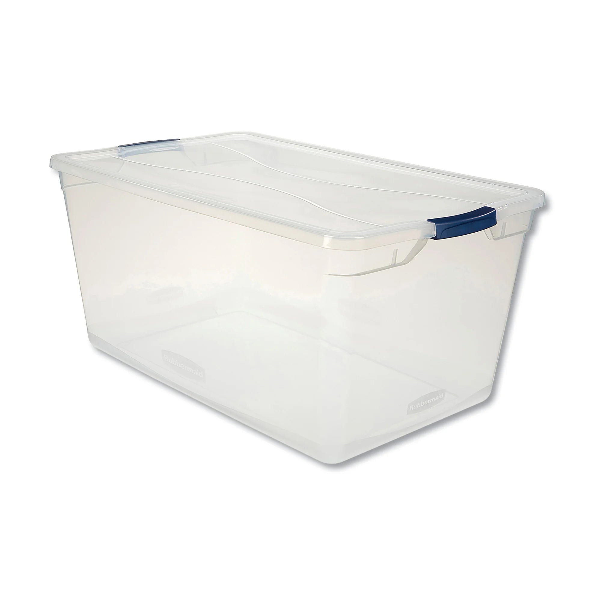 Rubbermaid Cleverstore 95 Qt Clear Storage Bins with Lids, Stackable, BPA-Free, Made in USA