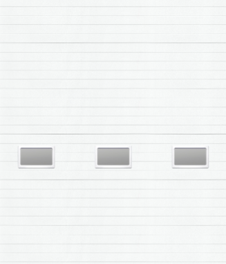 CHI 12' 2''x12', 3285, Ribbed, insulated, white and 24X12 INS LITES #3 SCN windows, TOR, 15R REVERSE ANGLE -- Door #332