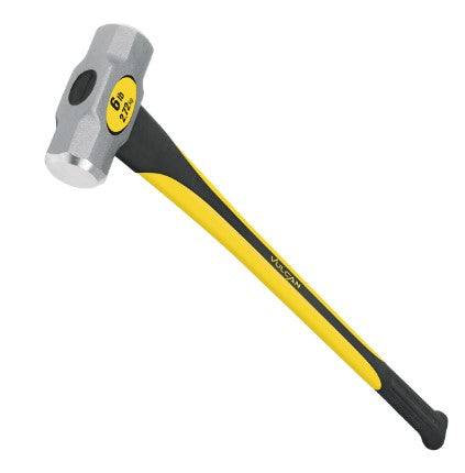 Vulcan 34503 Hammer, 6 lb Head, Sledge, Forged Milled Head, Steel Head
