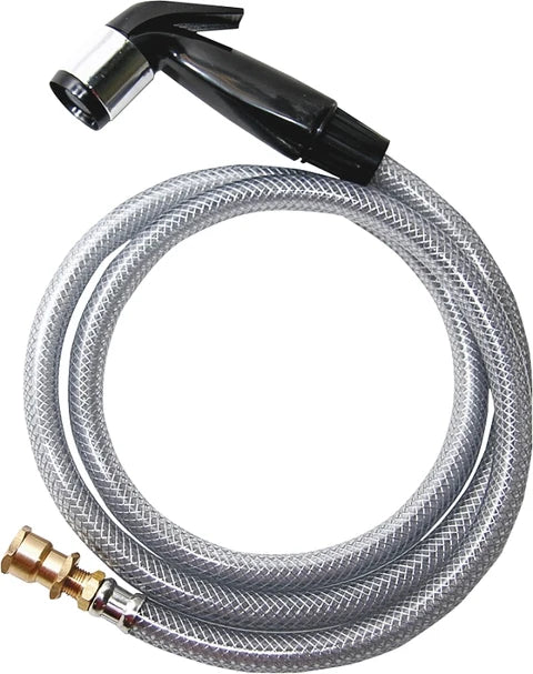 Plumb Pak PP815-4 Faucet Spray Head, Black, 4 ft L, Plastic, 1.06 in Outside Diameter